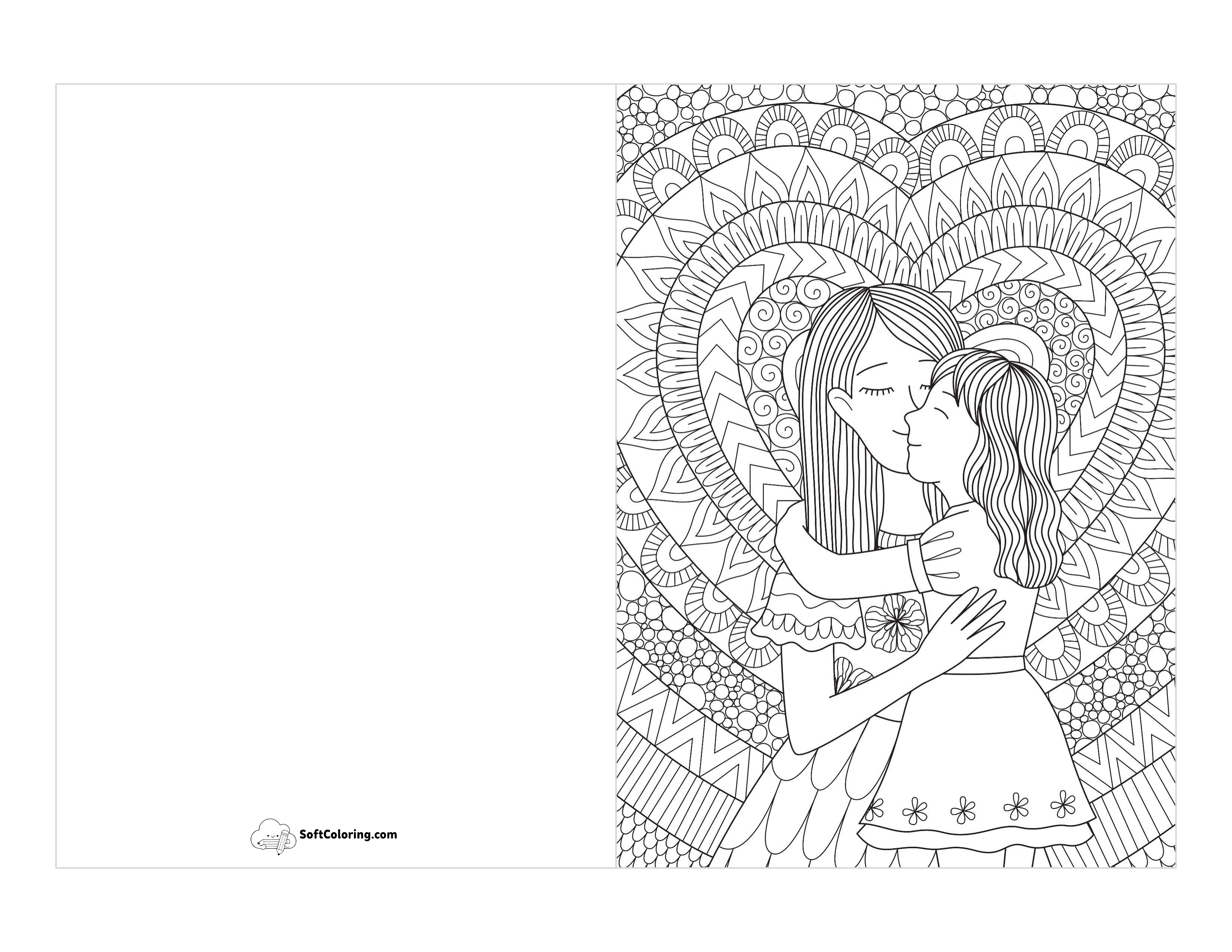 Intricate Doodle For Mom From Daughter