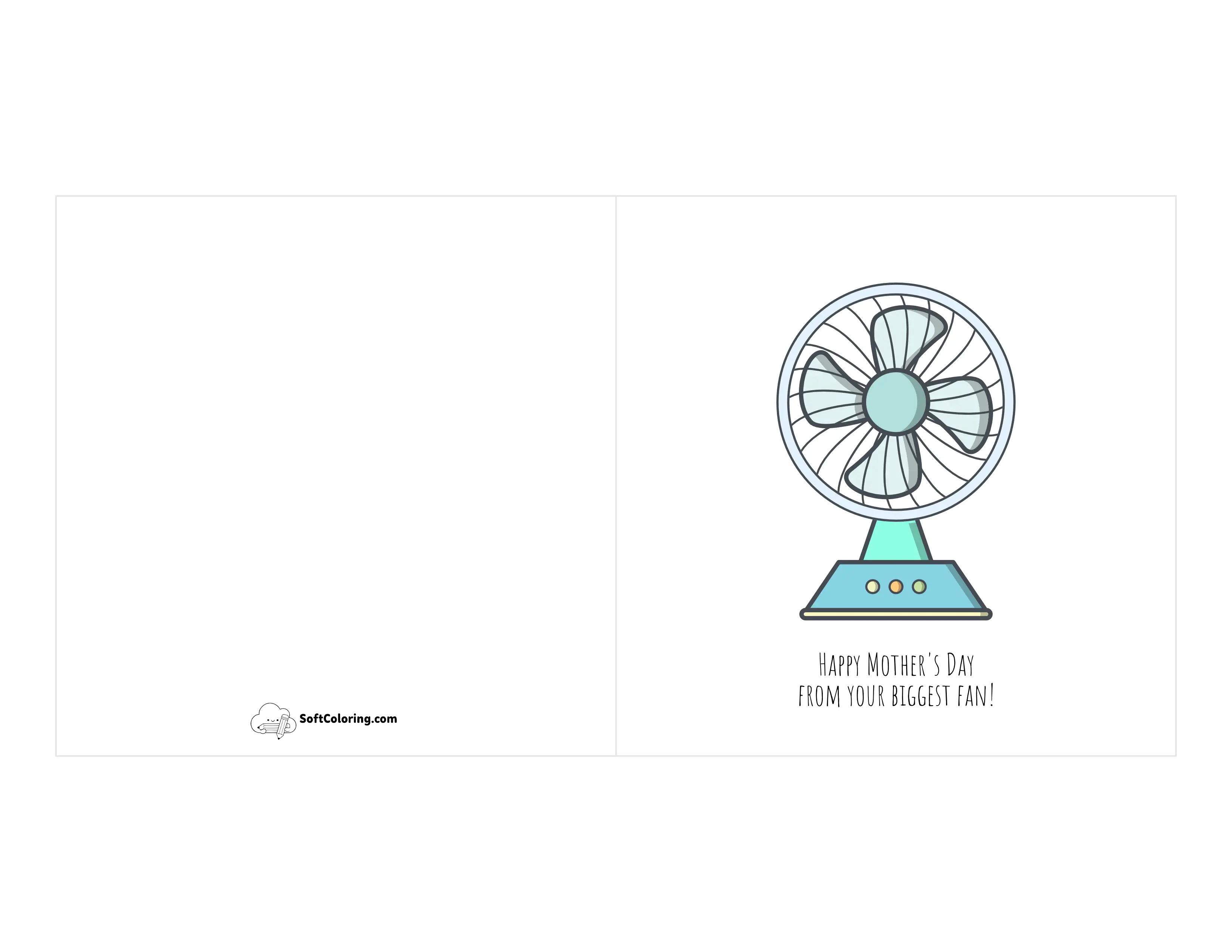 "Biggest Fan" Card Template To Print