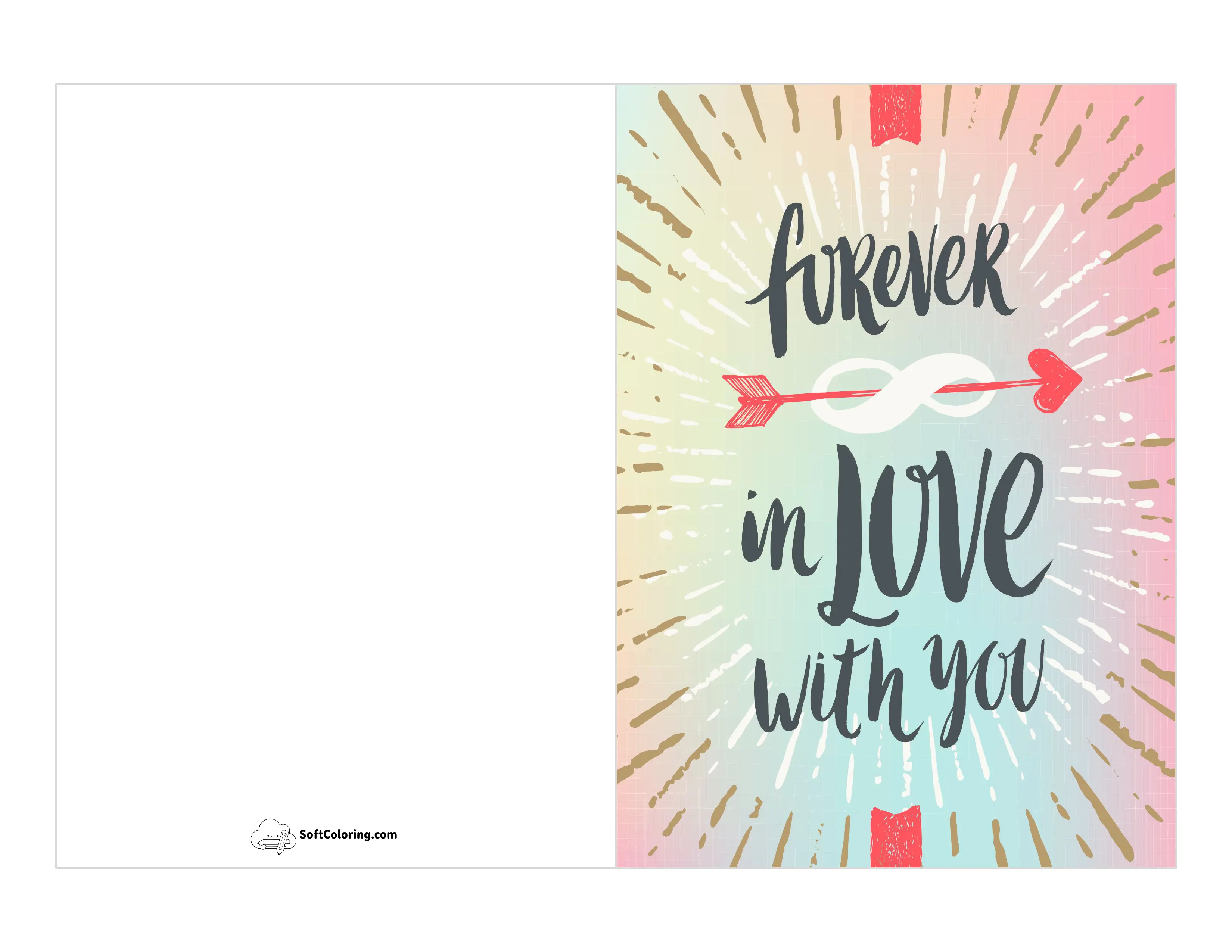 "Forever In Love With You" Infinity Symbol Card