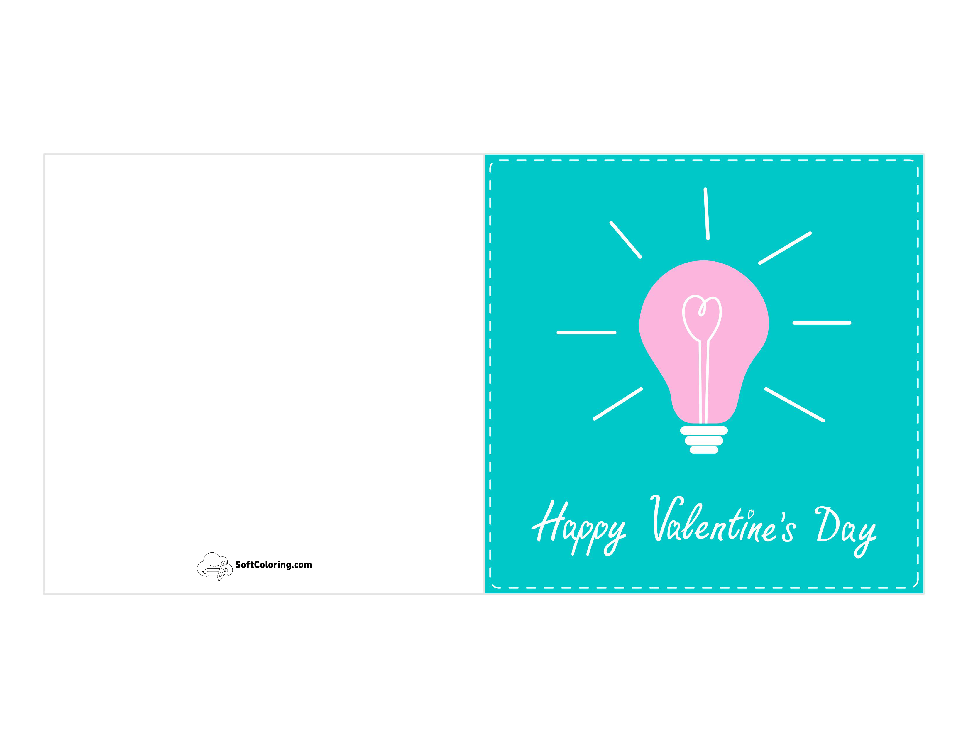 "Happy Valentine's Day" Cute Love Globe Card