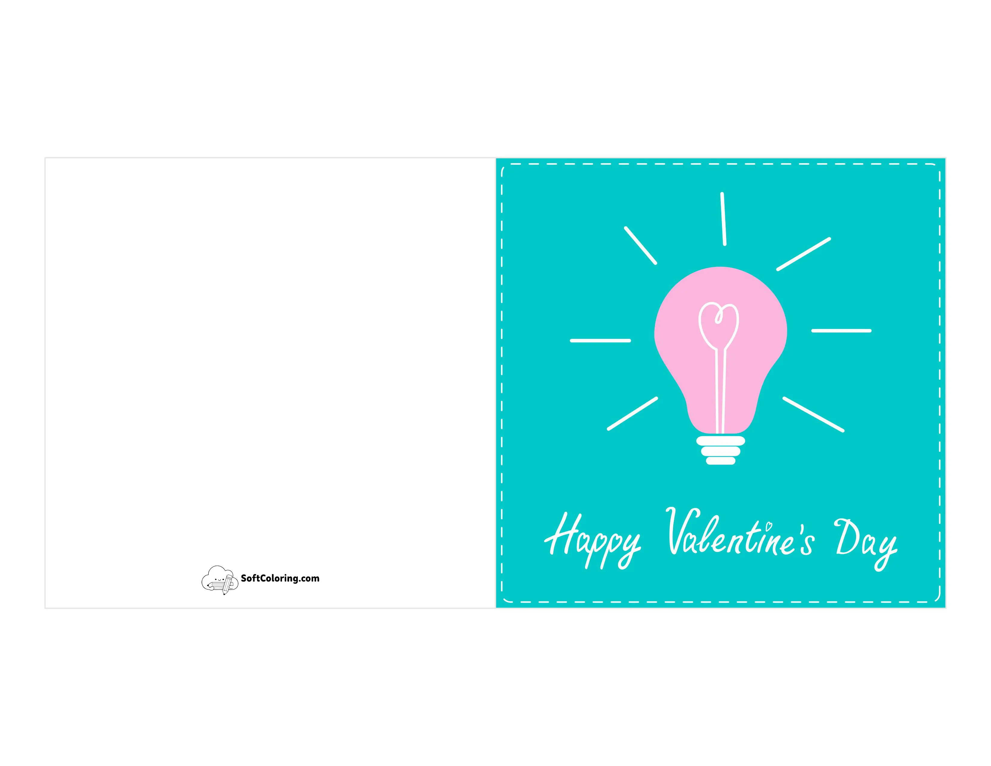 "Happy Valentine's Day" Cute Love Globe Card