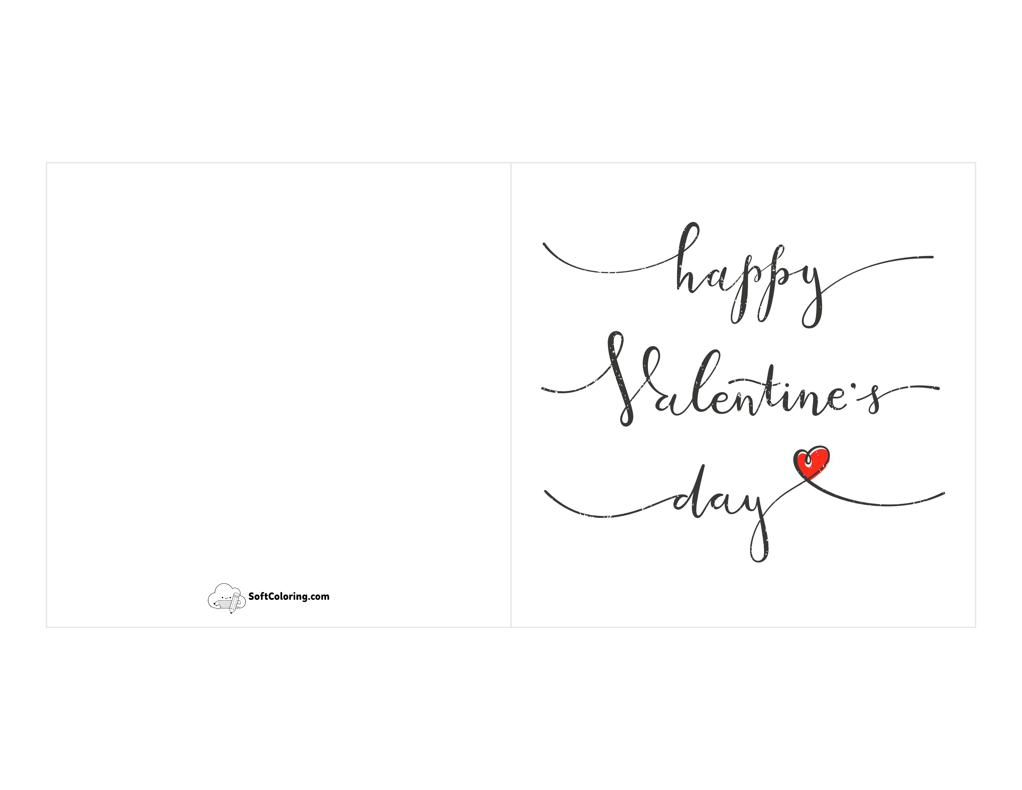 "Happy Valentine's Day" Simple Card