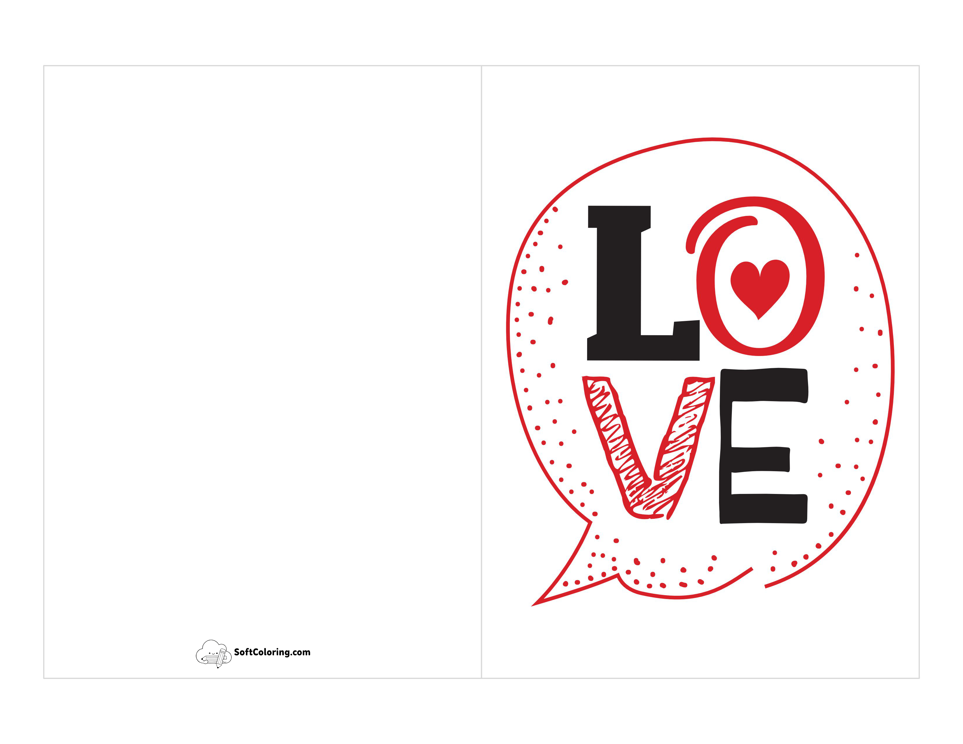 "L O V E" Printable Template