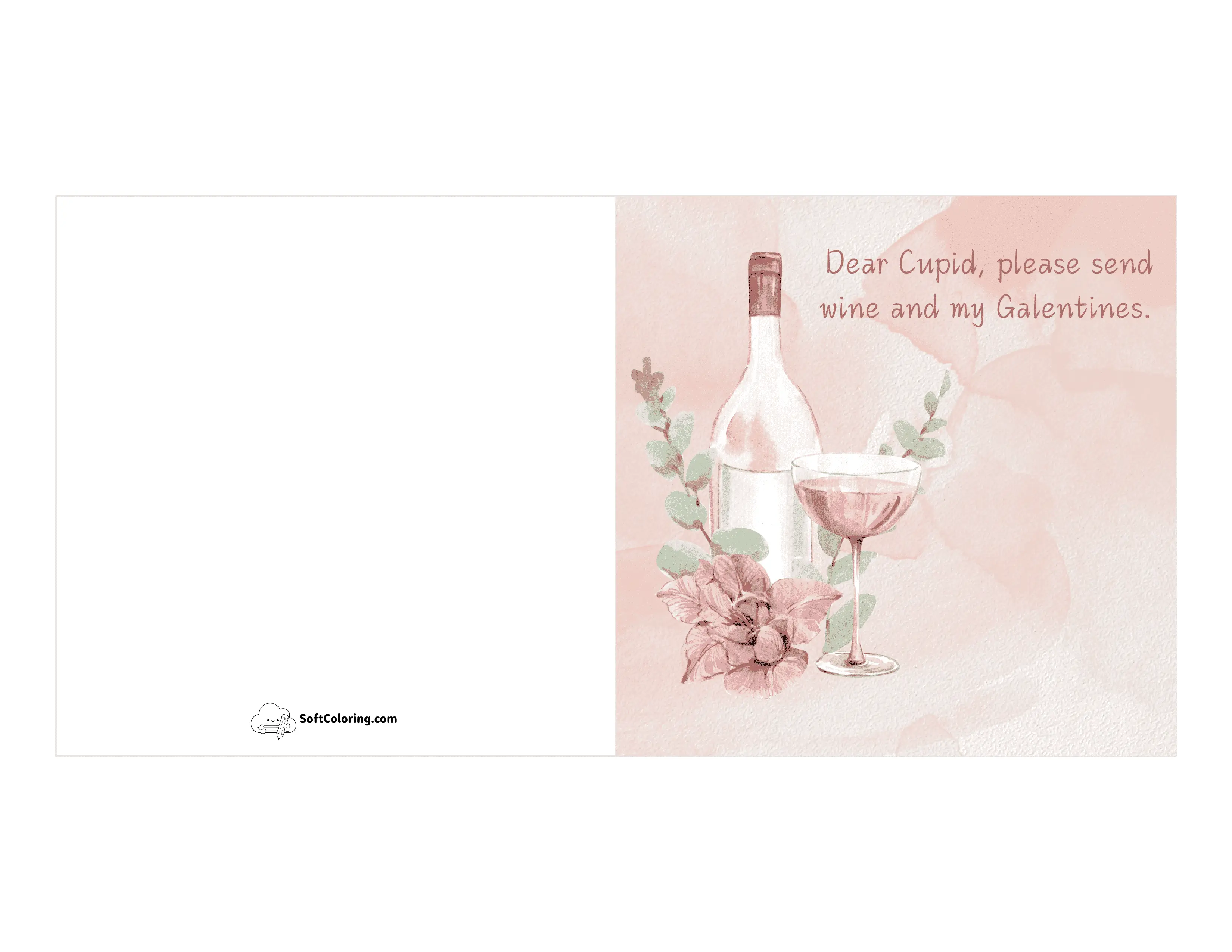 Vintage Galentine's Day Card For Friends