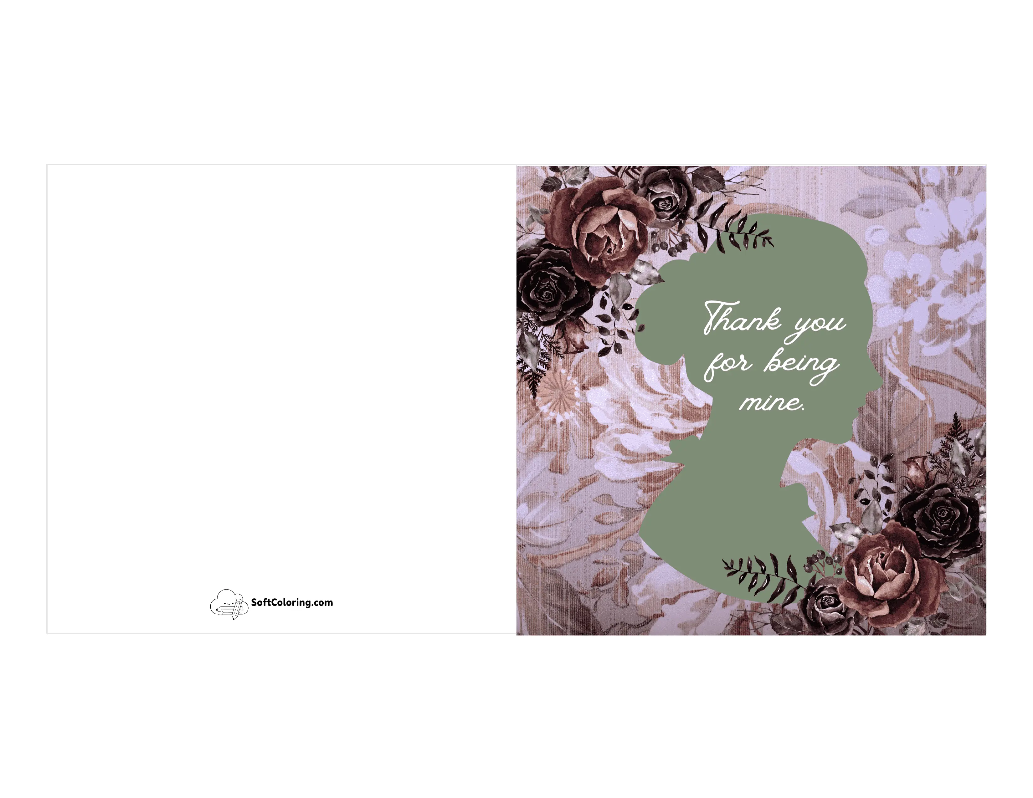 Victorian Valentine's Day Thank You Card