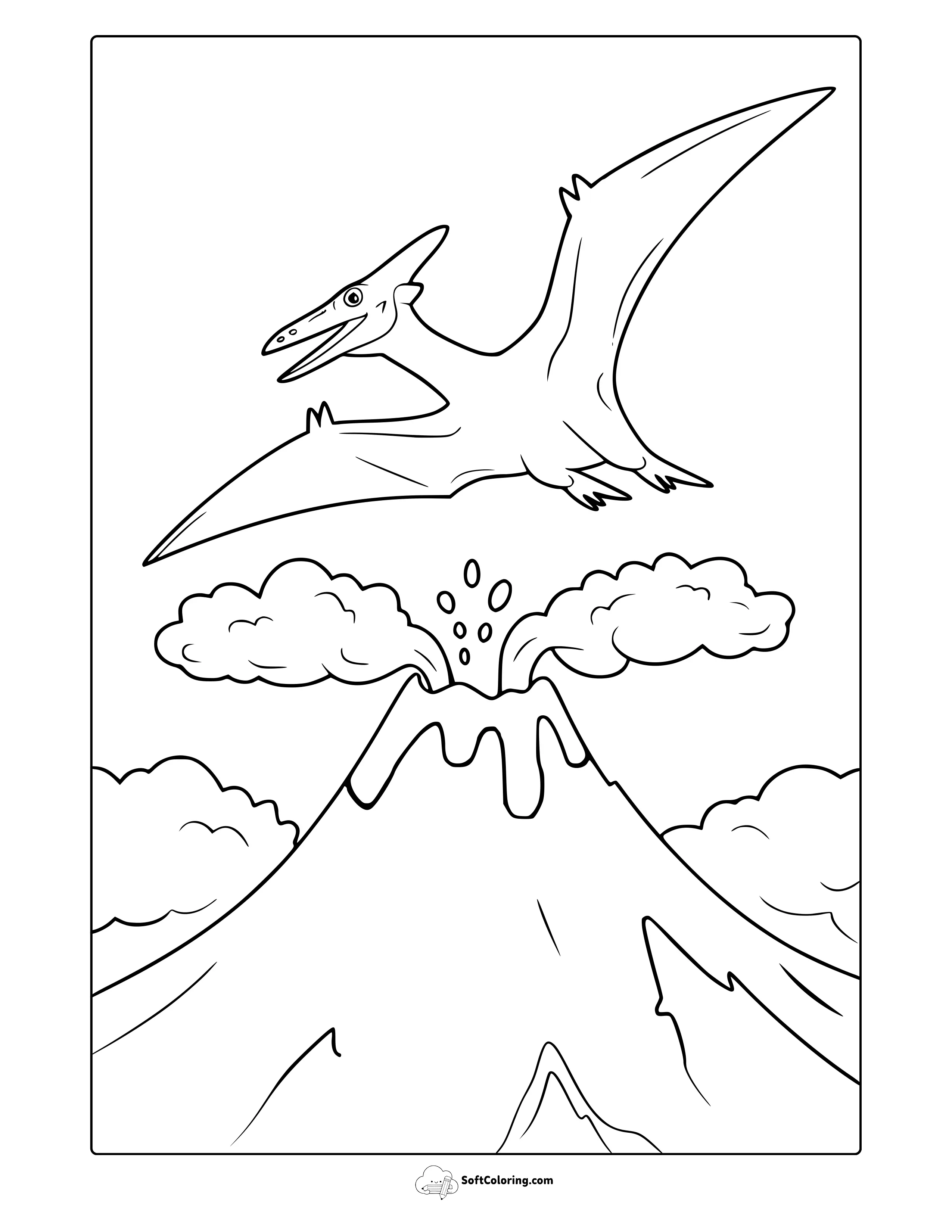 Pterodactyl Coloring Page
