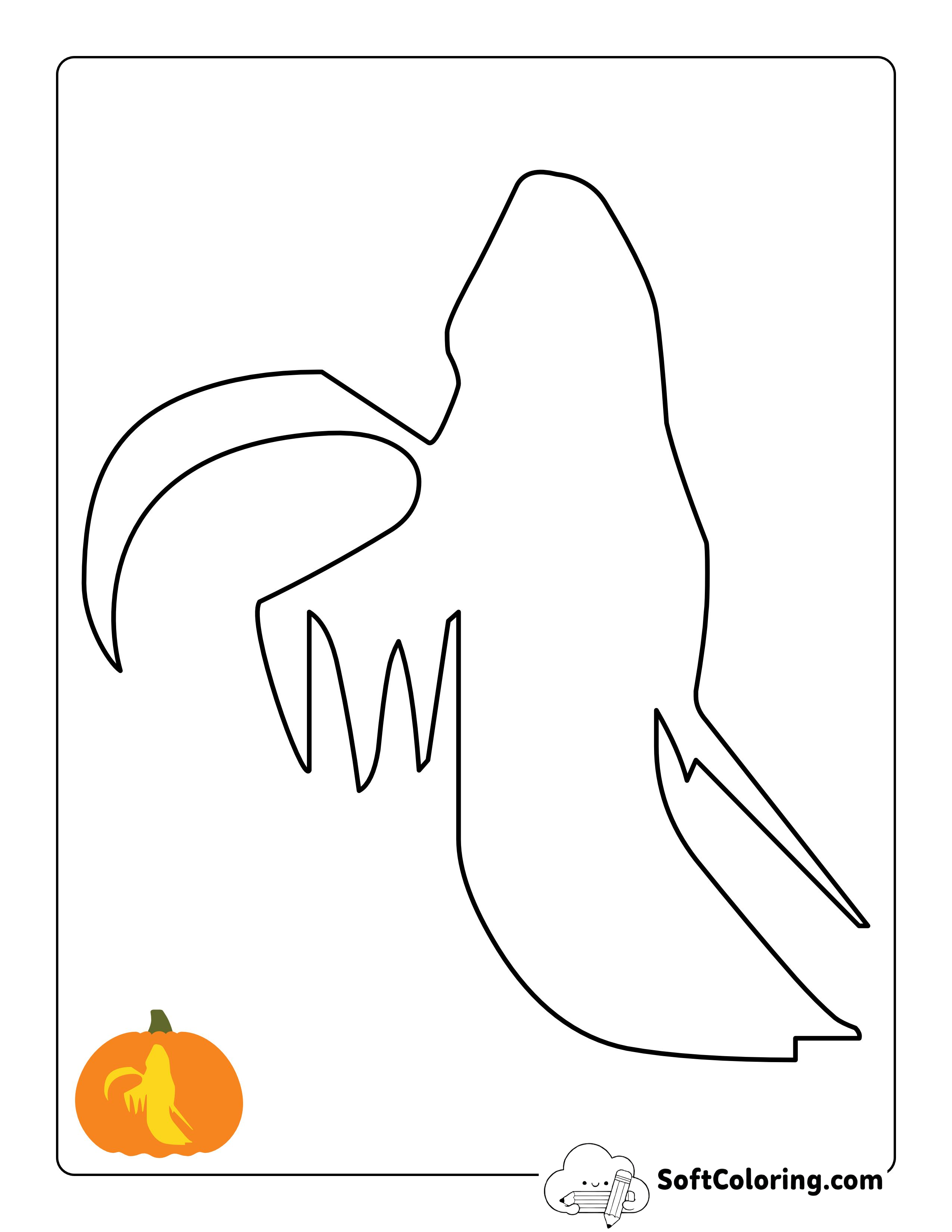 Grim Reaper Free Pumpkin Stencil Printable