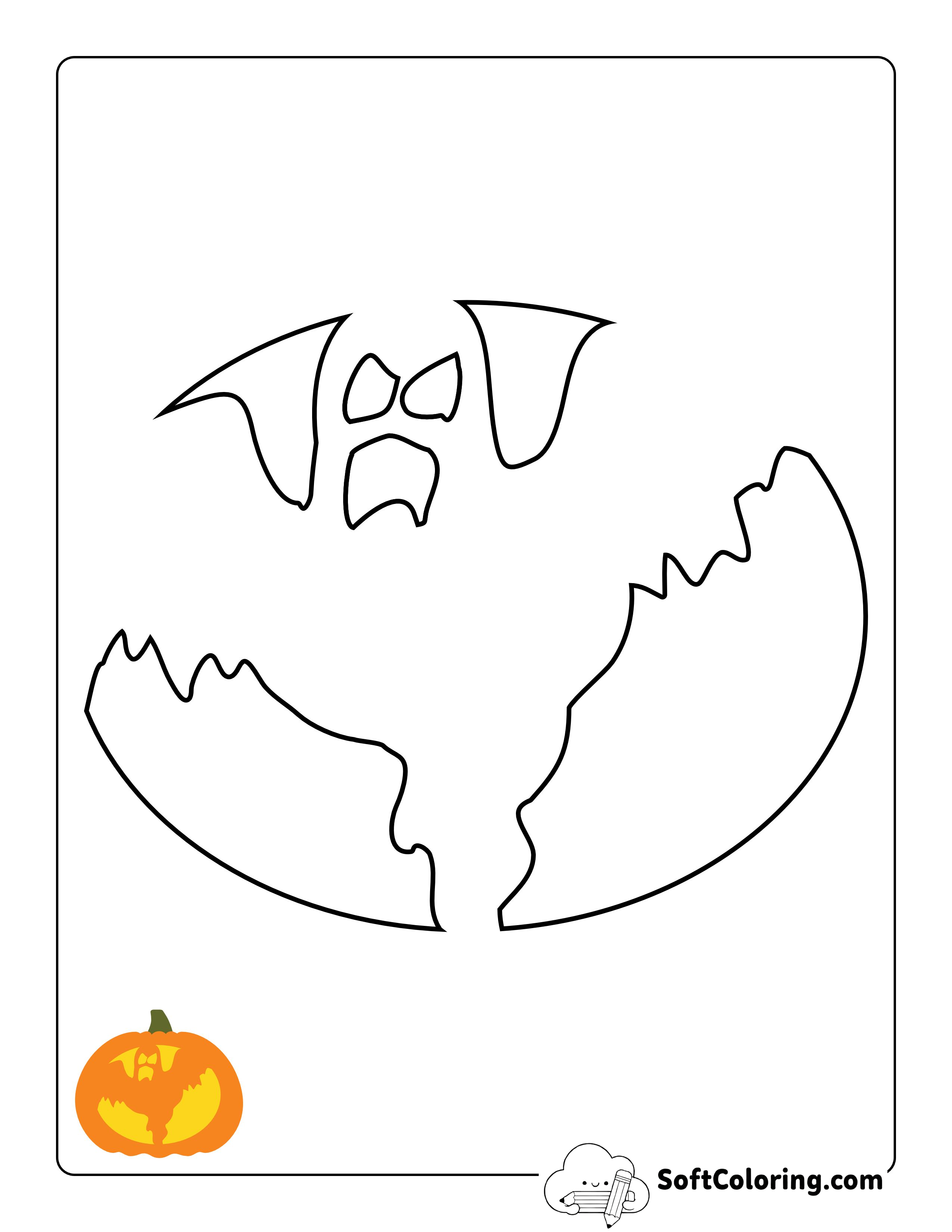 Spooky Ghost Template To Carve (Hard. Carve Face First)