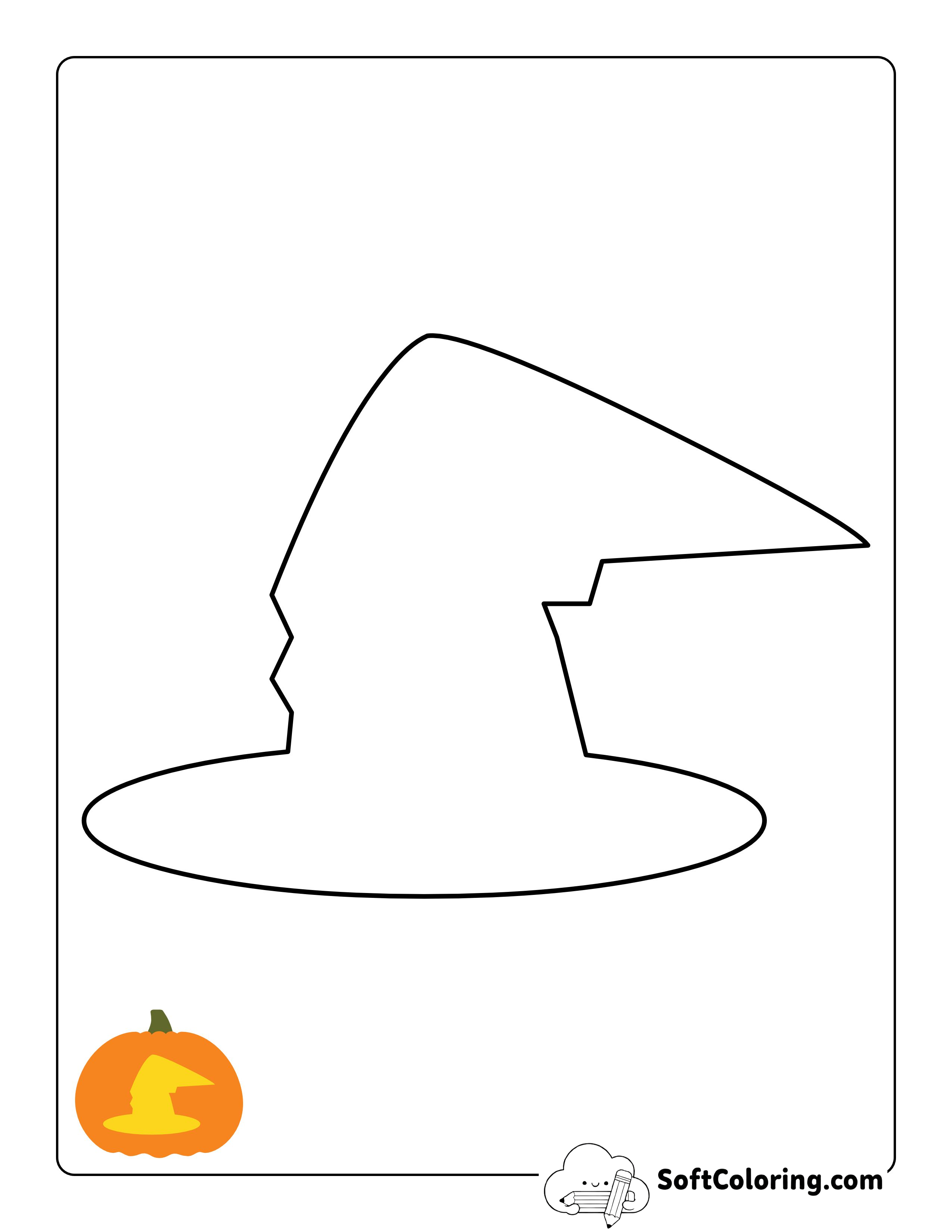 Easy Witches Hat Free Pumpkin Pattern