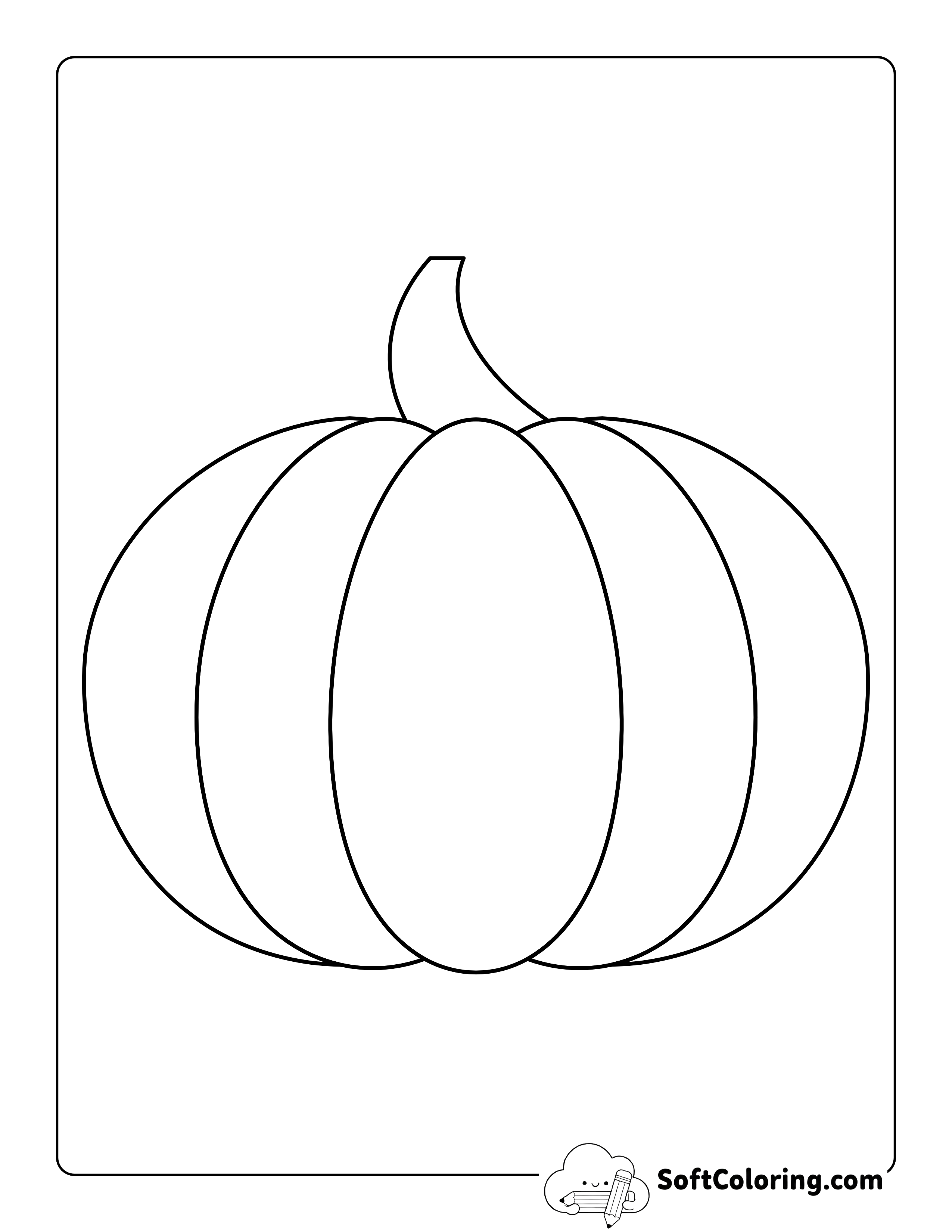 Pumpkin Outline - Large