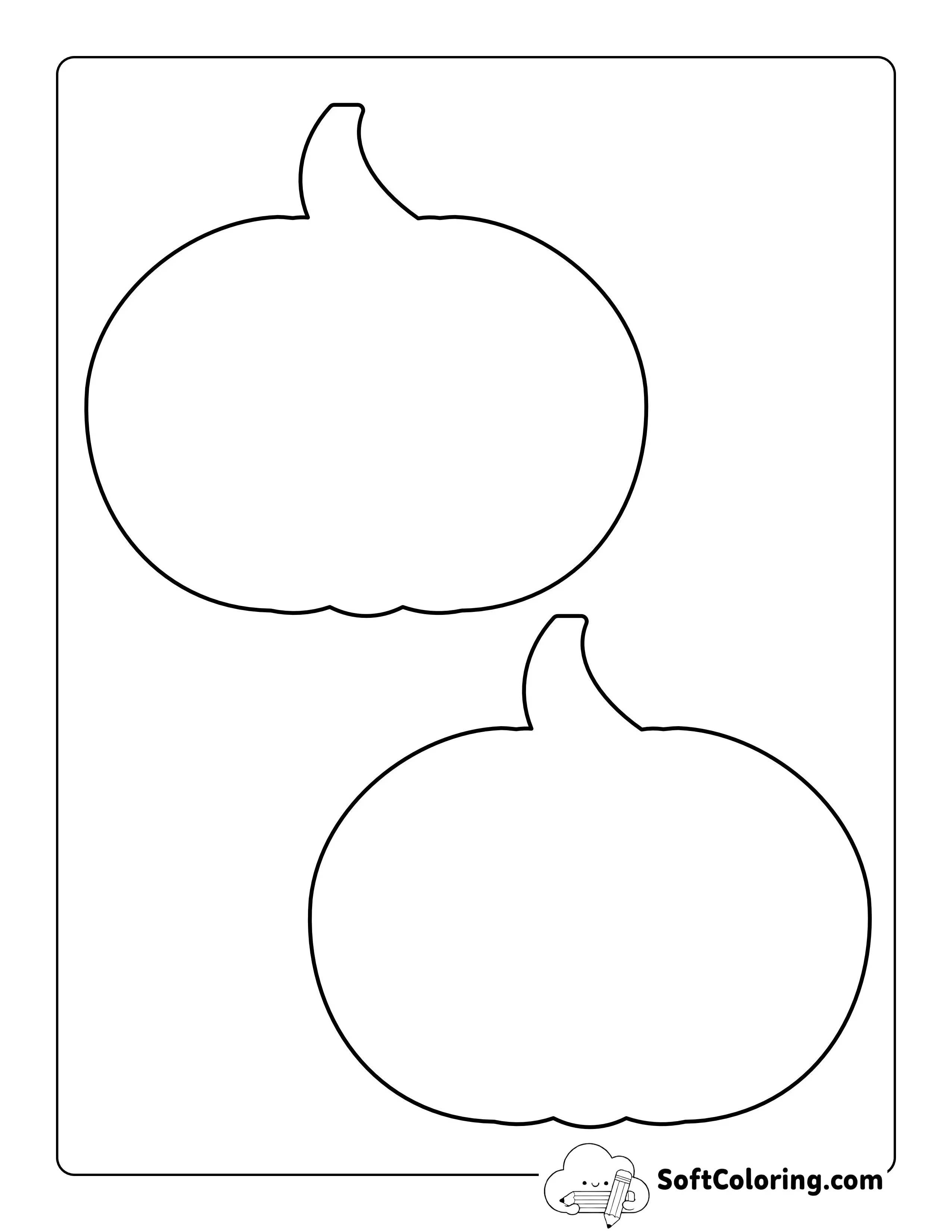 Blank Pumpkin Template - Medium