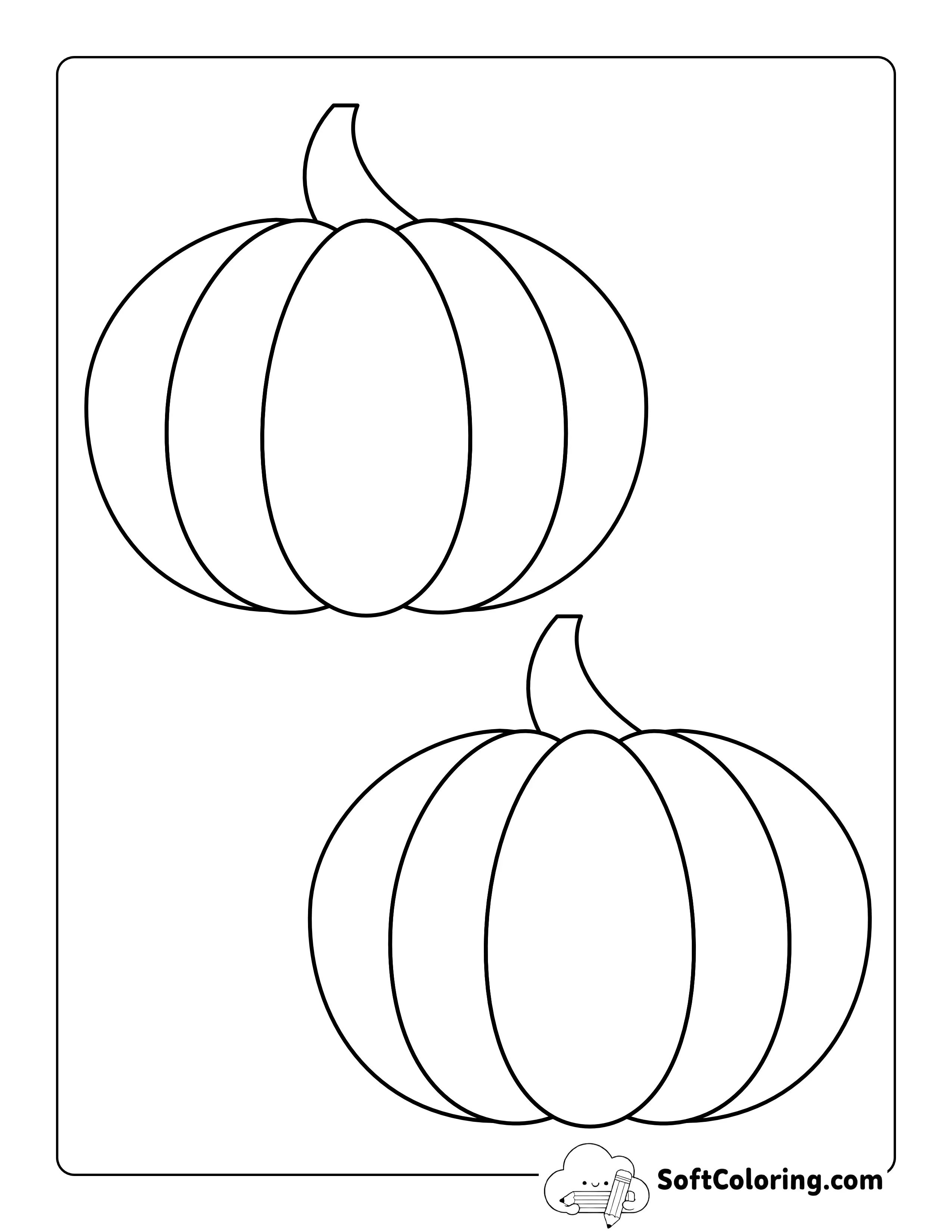 Pumpkin Outline - Medium