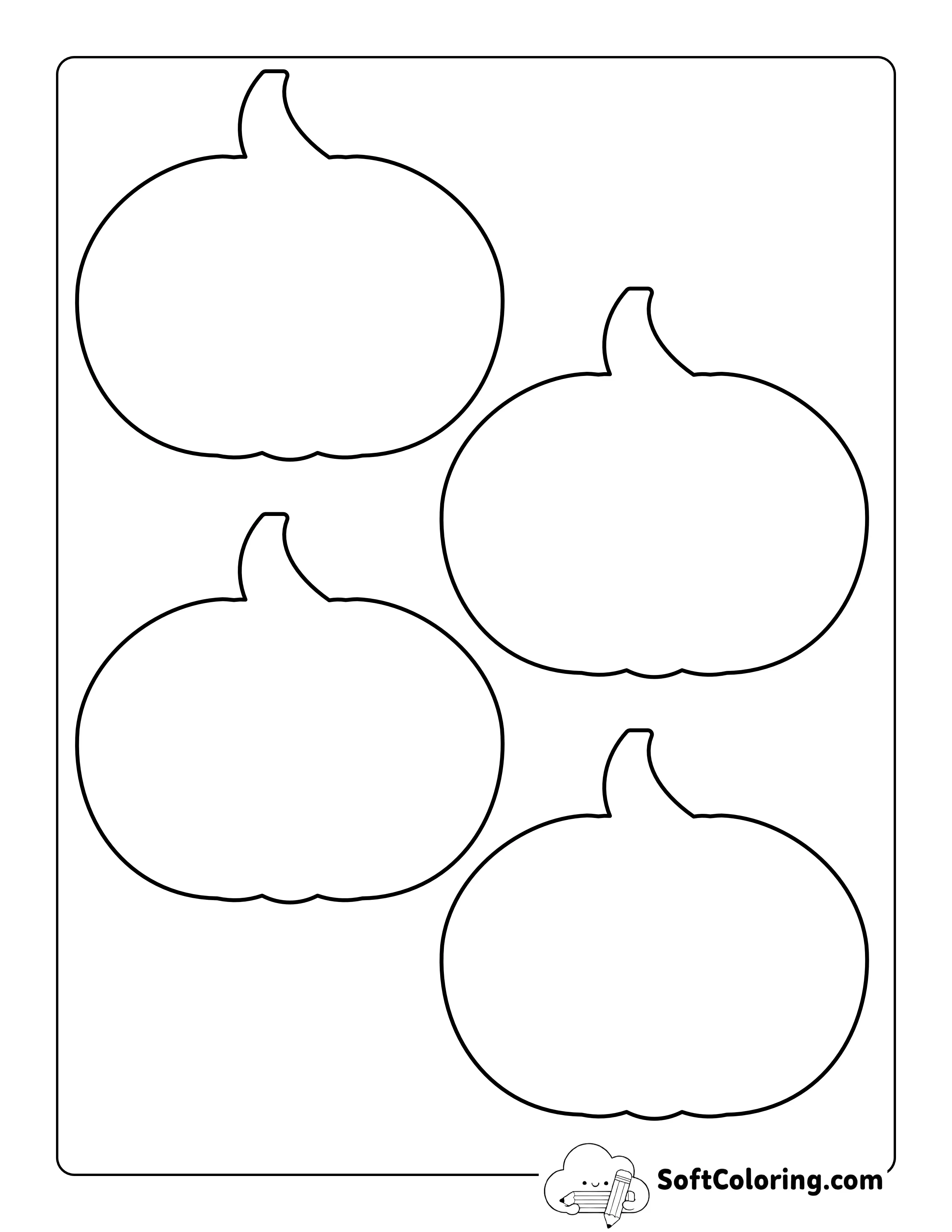 Blank Pumpkin Template - Small