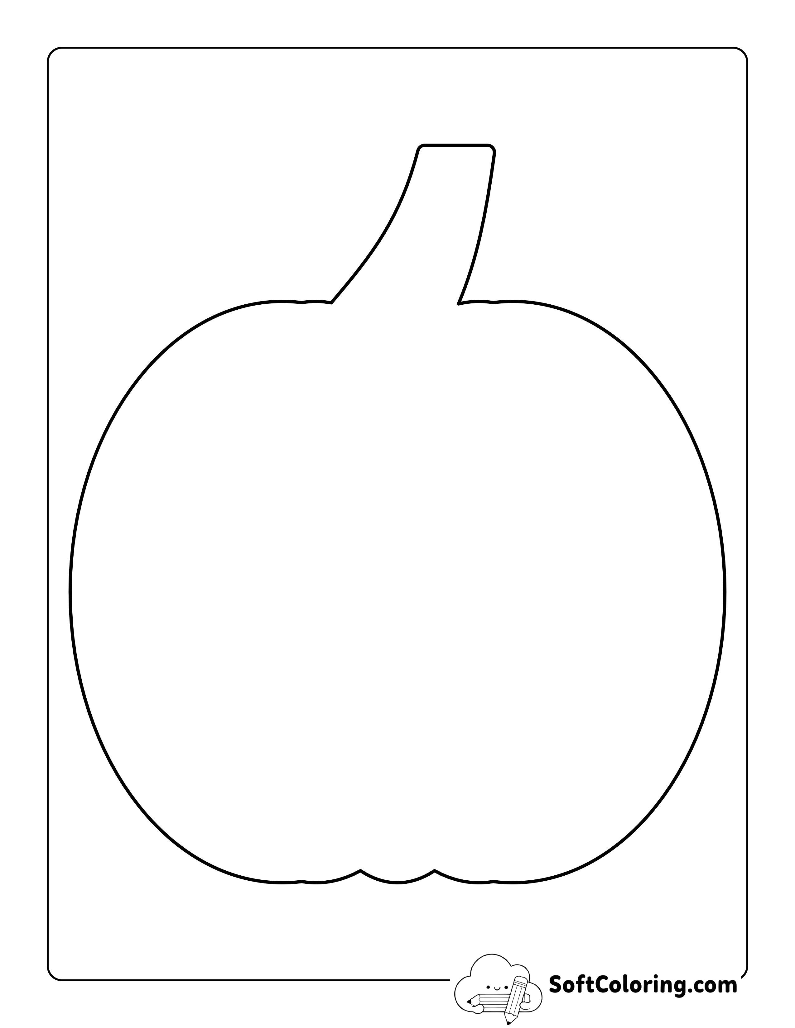 Blank Pumpkin Template - Large