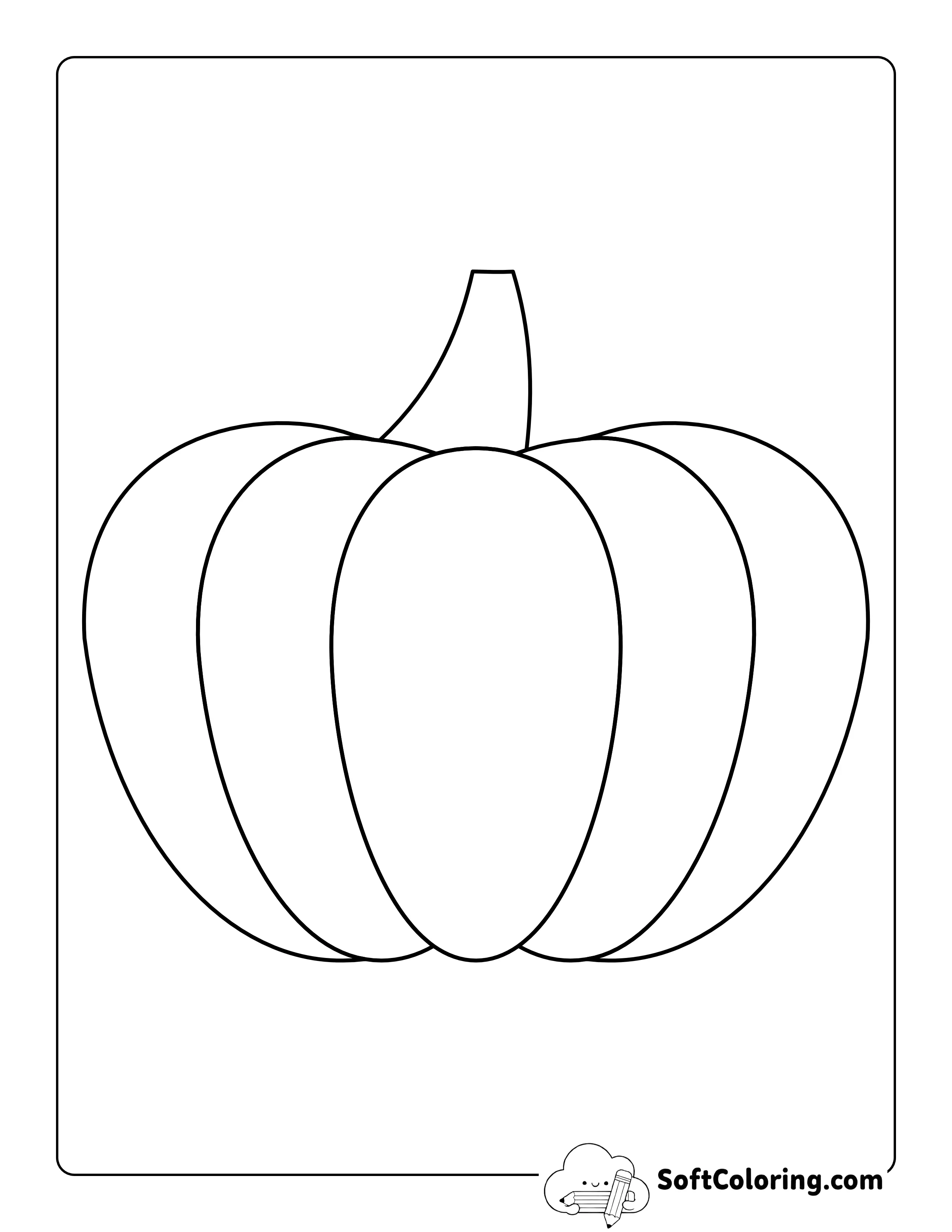 Classic Pumpkin Outline - Large