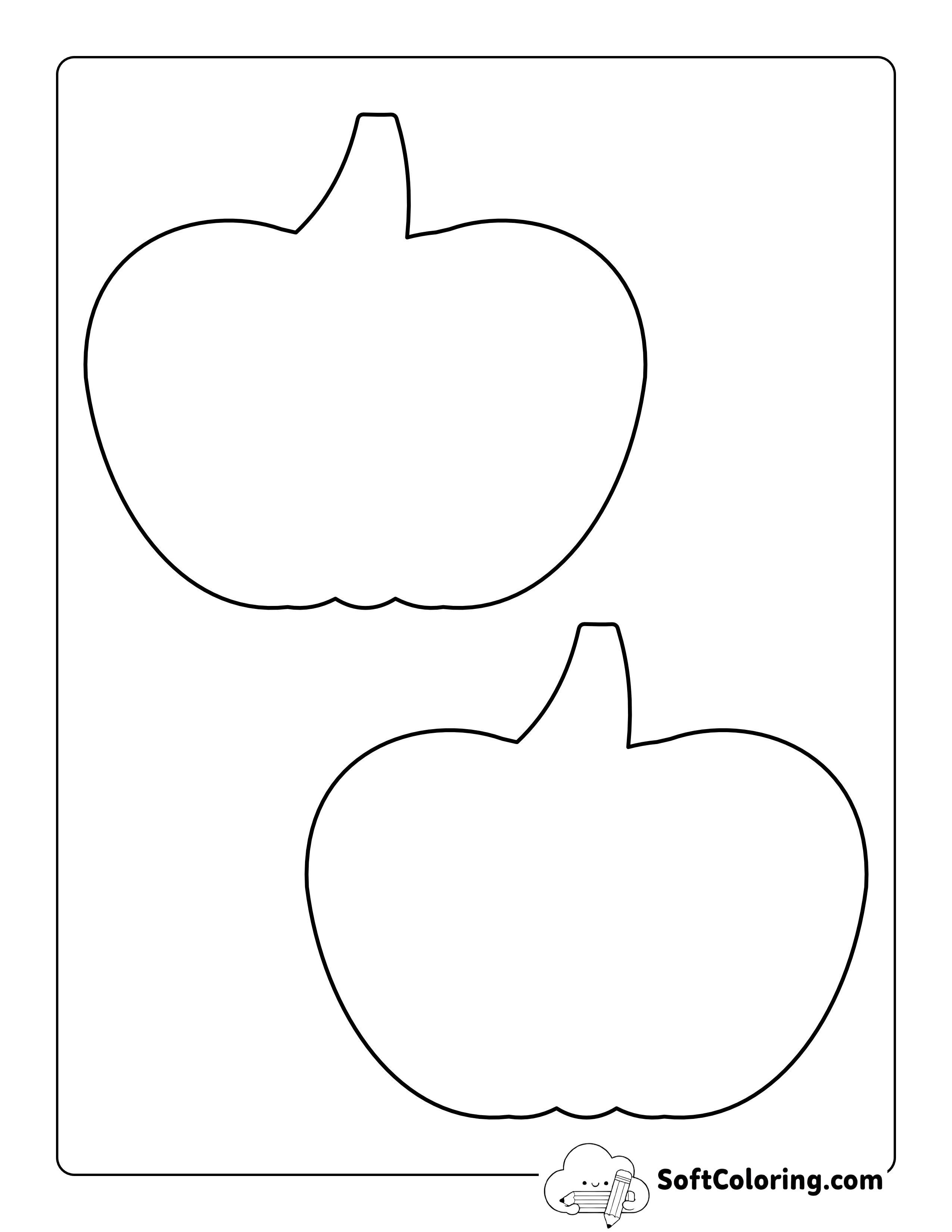 Blank Pumpkin Printables - Medium