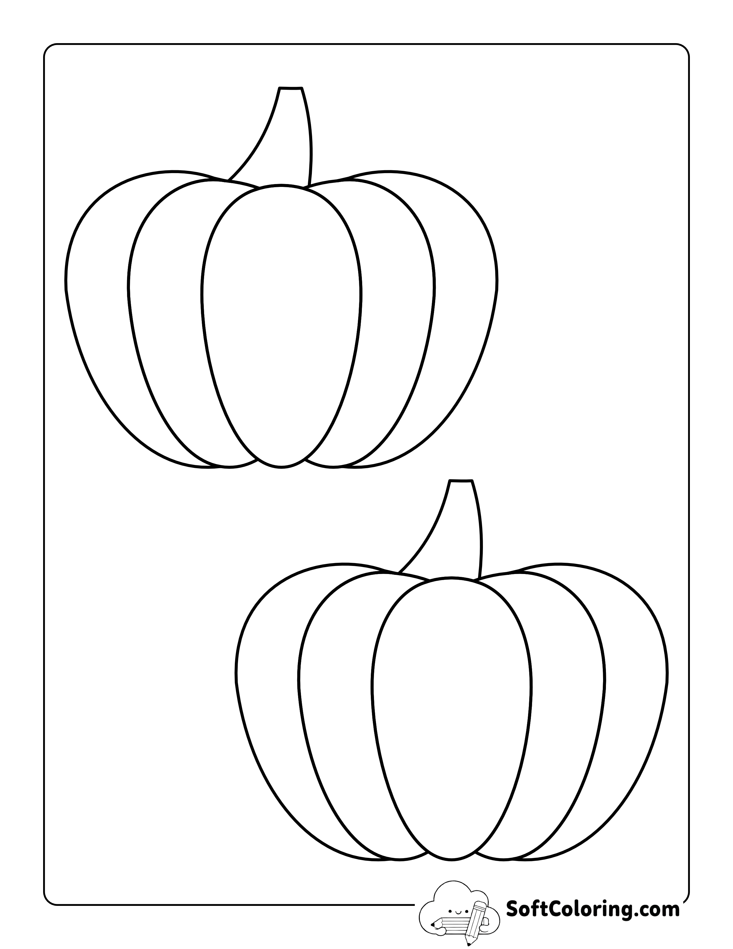 Printable Pumpkin - Medium