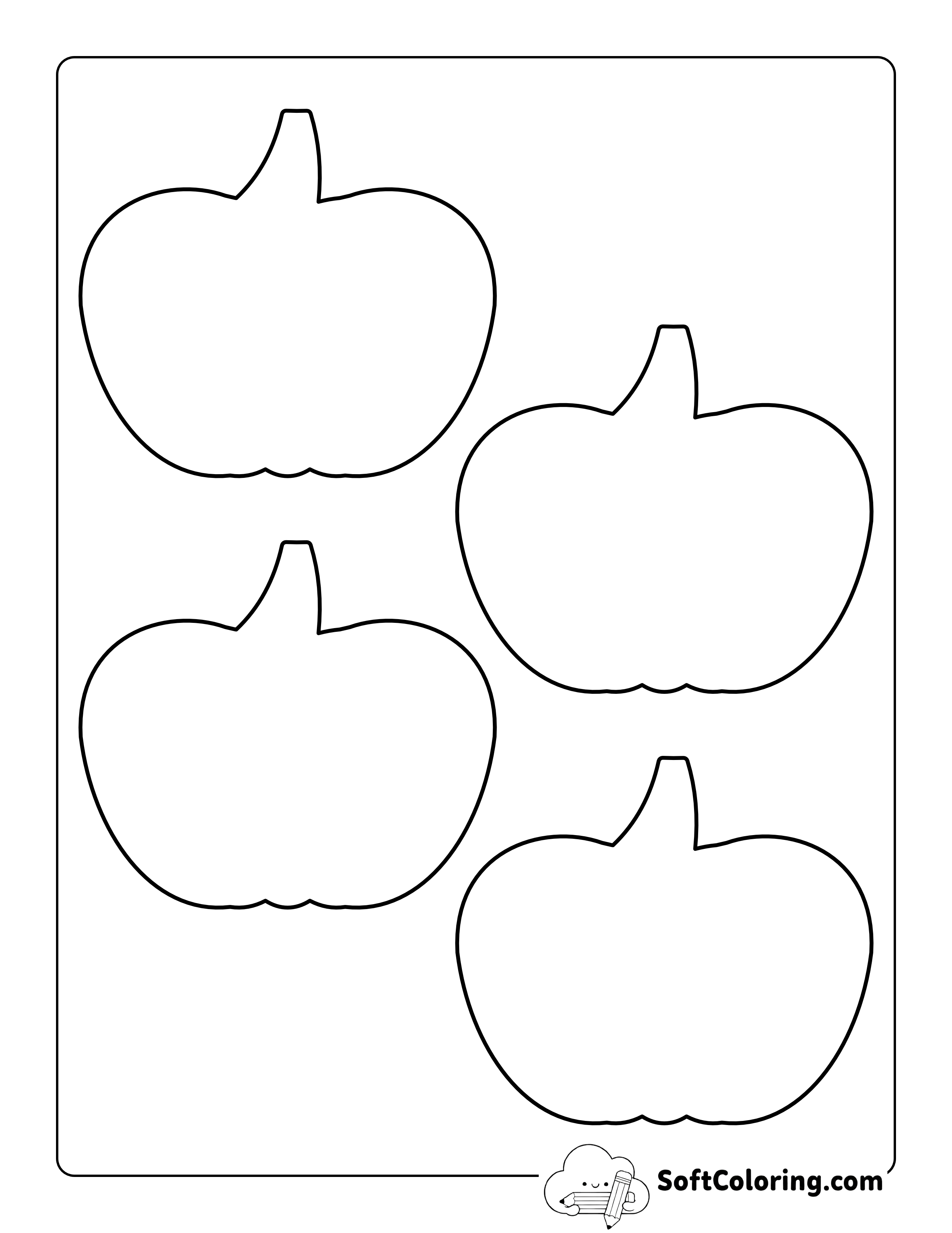 Blank Pumpkin Outline - Small
