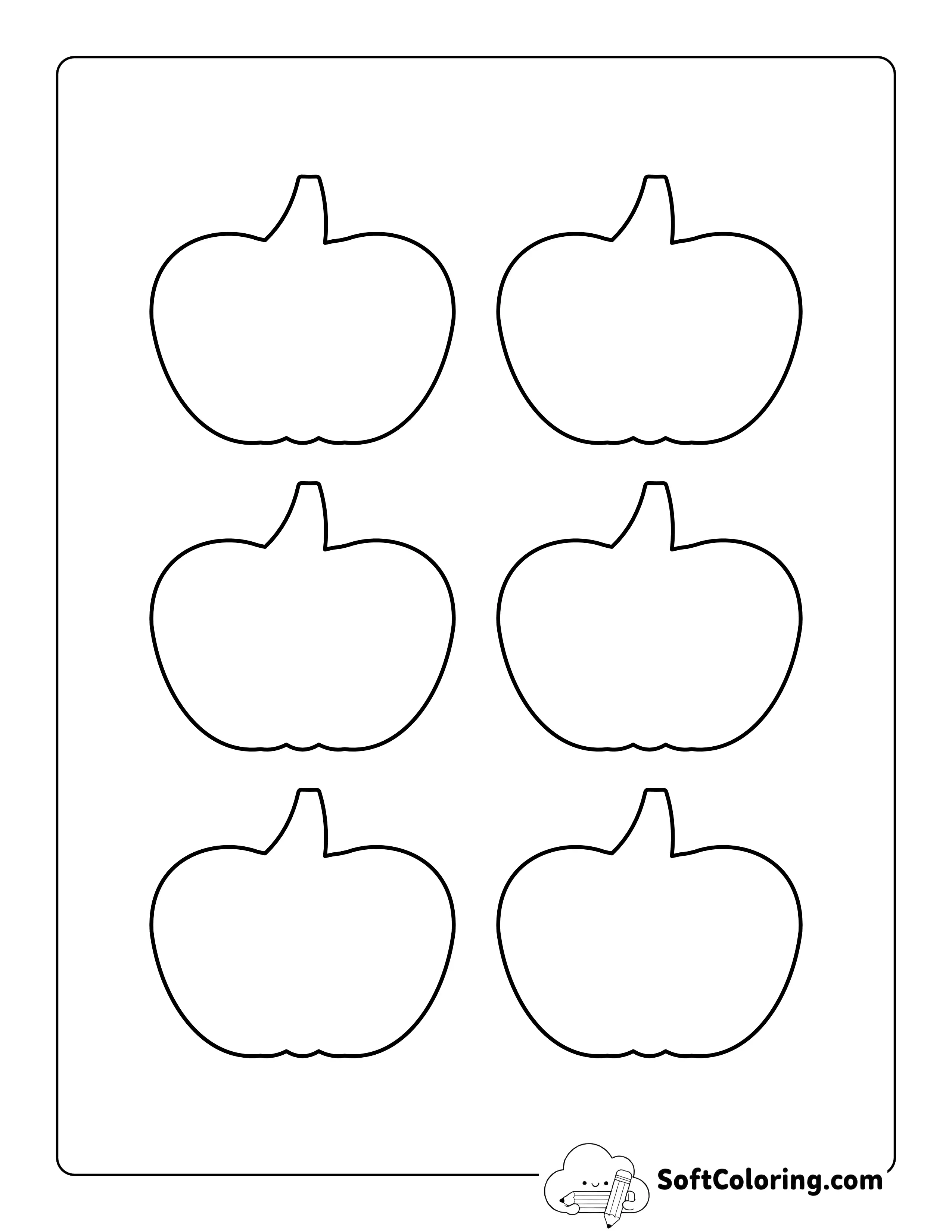 Blank Pumpkin Outlines - Xs