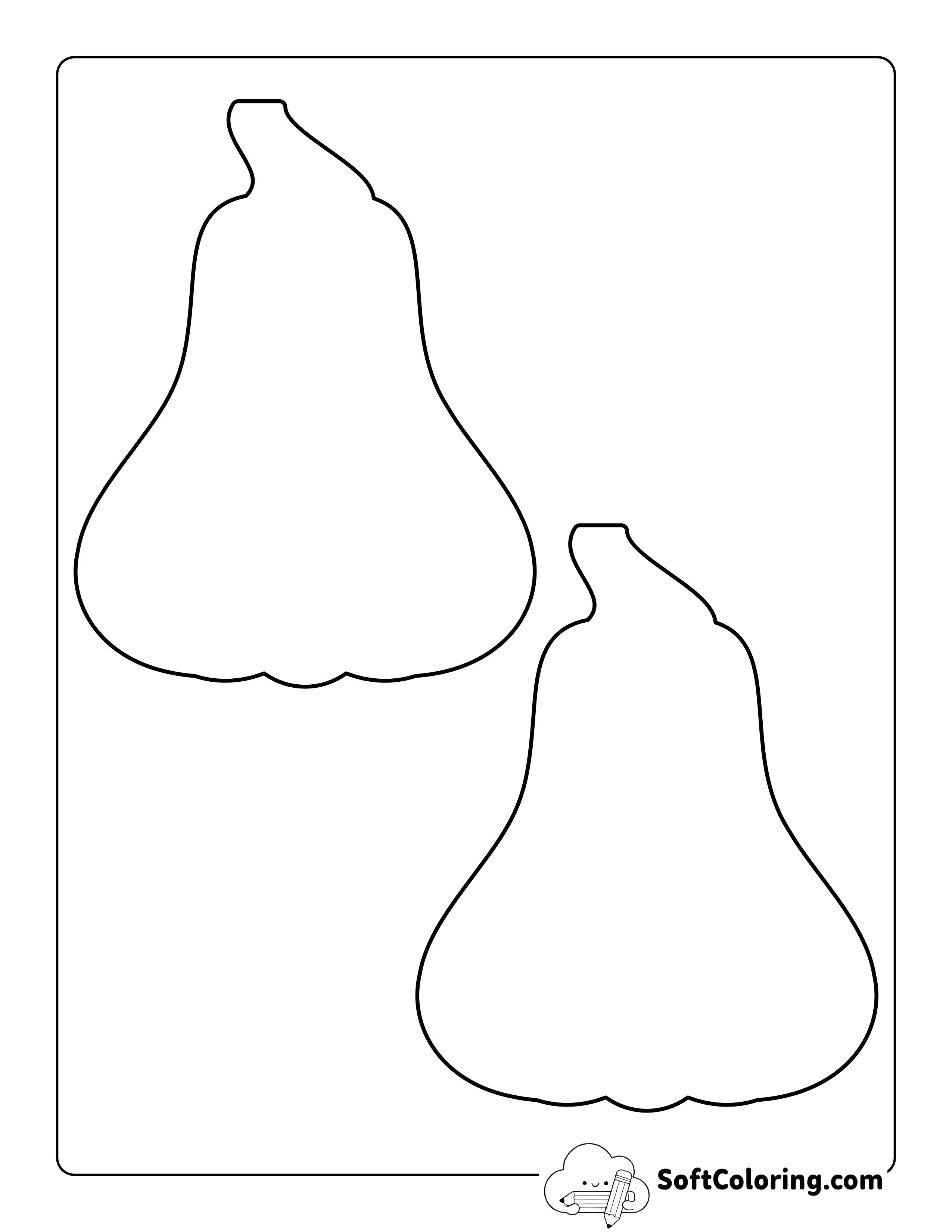 Blank Squash Template - Medium