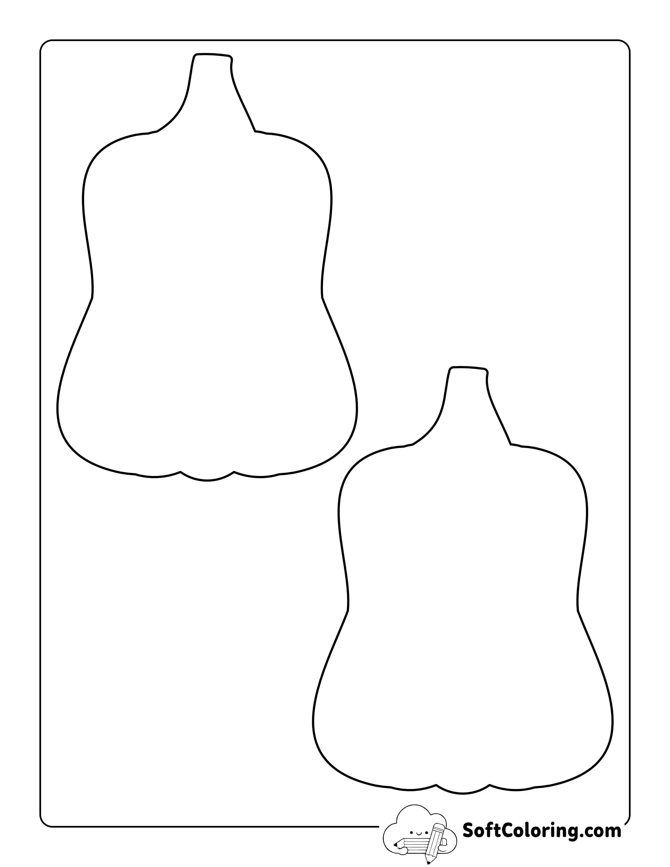 Blank Squash Printable - Medium