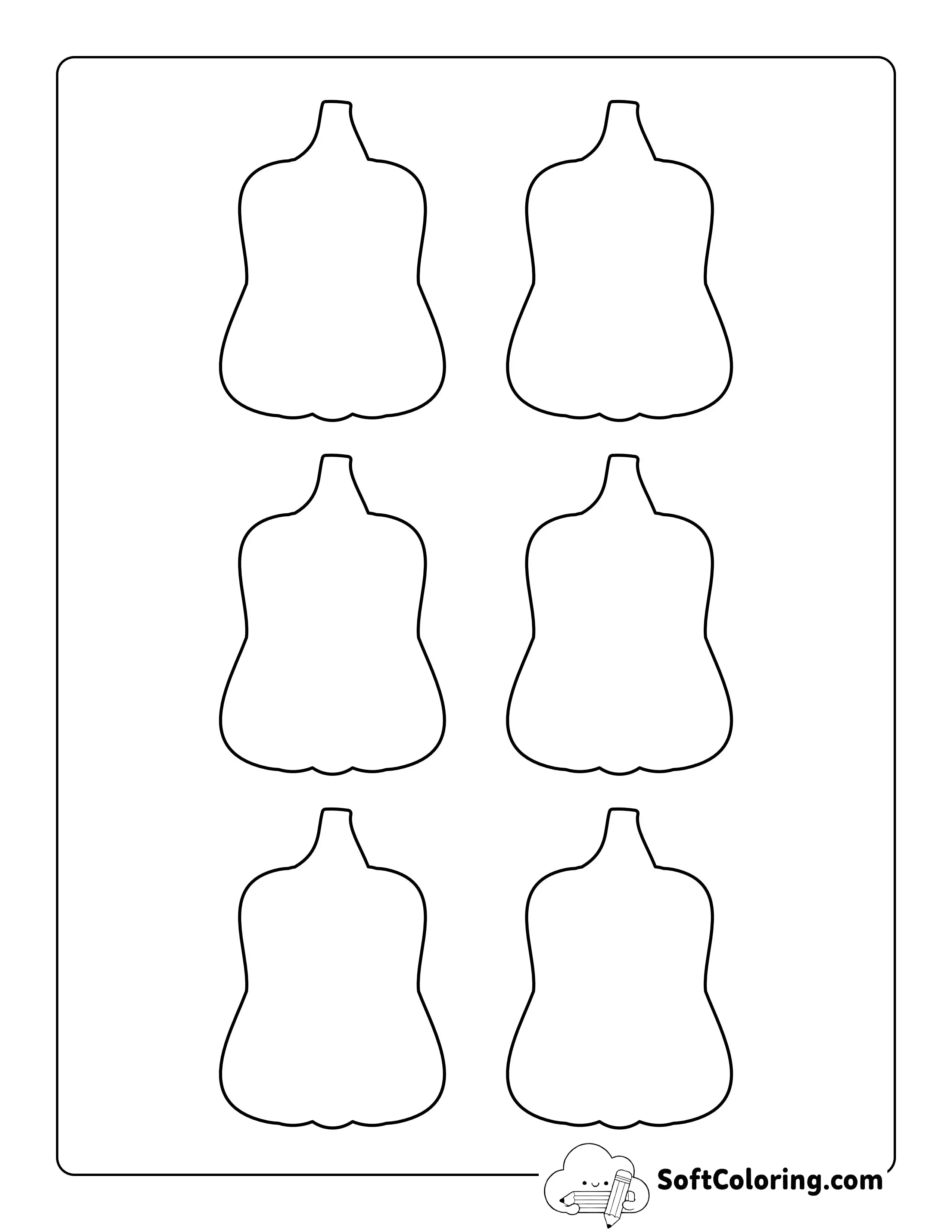 Blank Butternut Squash Shapes - Xs