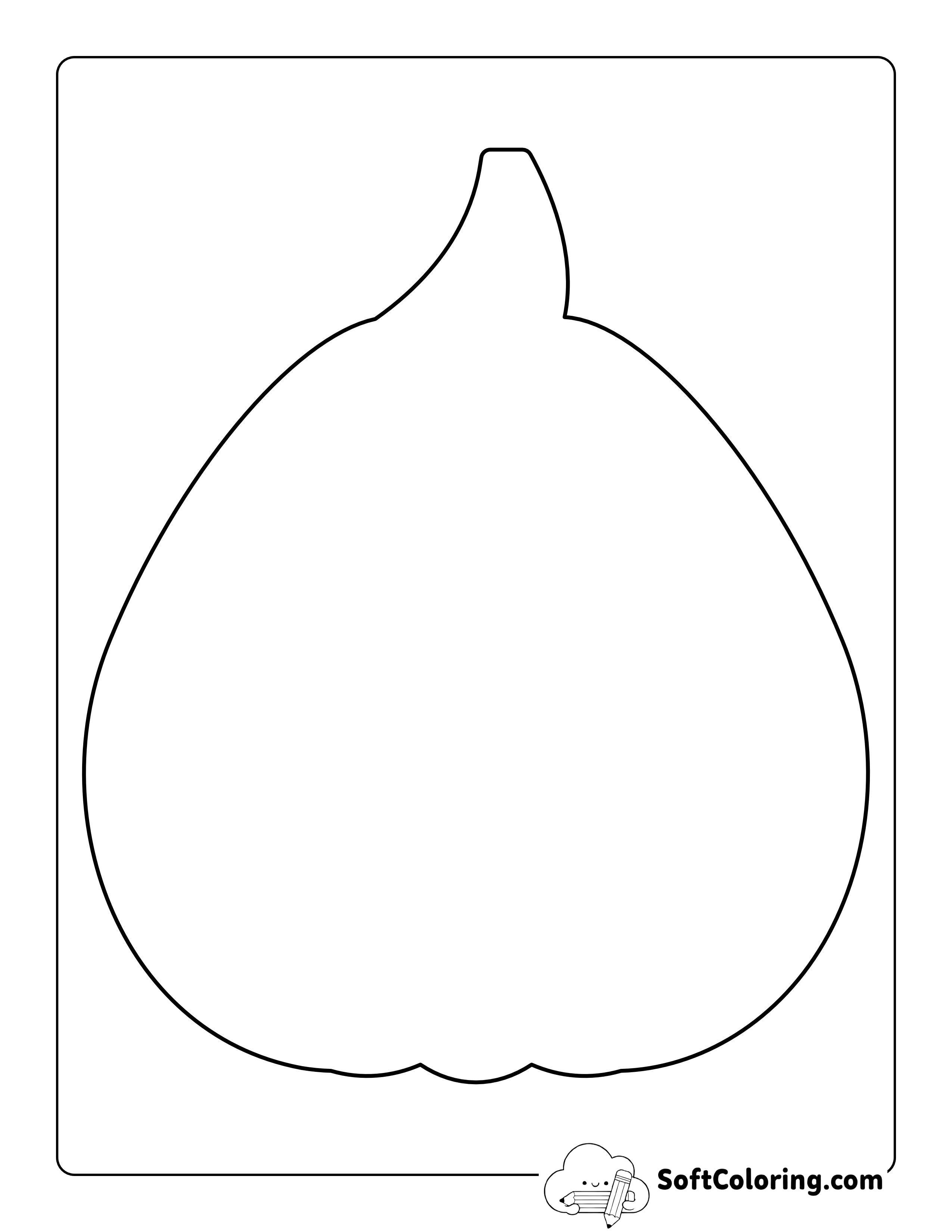 Blank Pumpkin Shape - Large