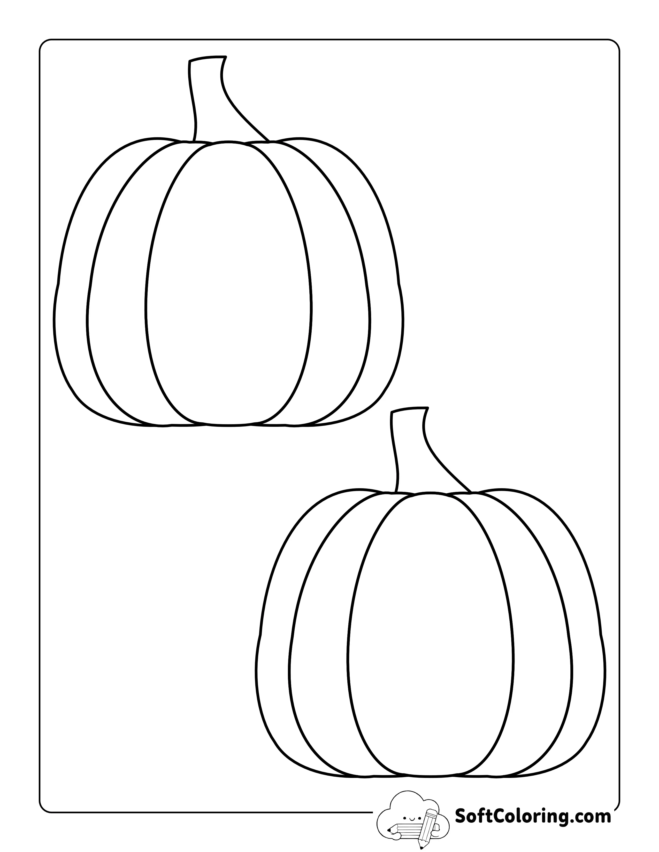 Classic Pumpkin Outline - Medium