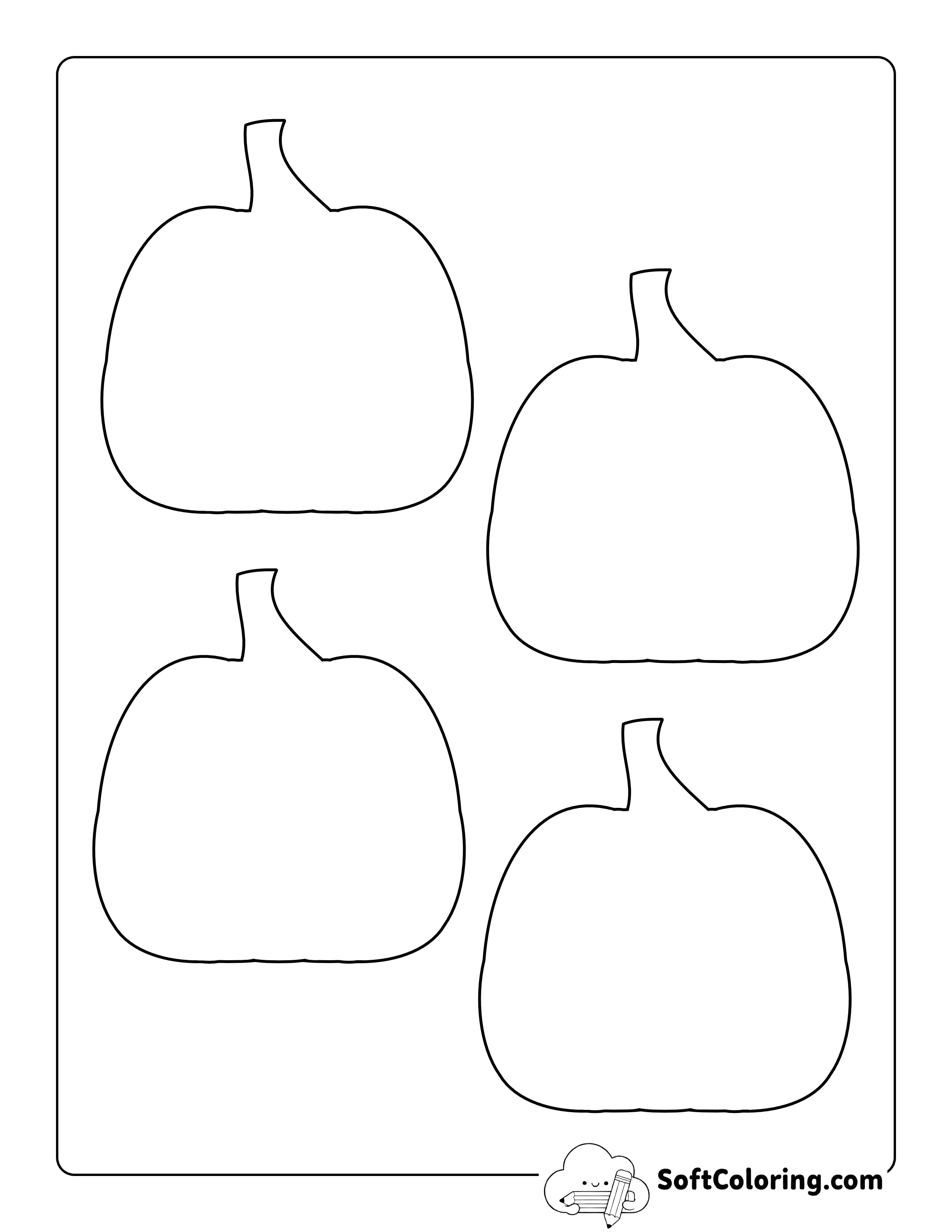 Blank Pumpkin Shapes - Small