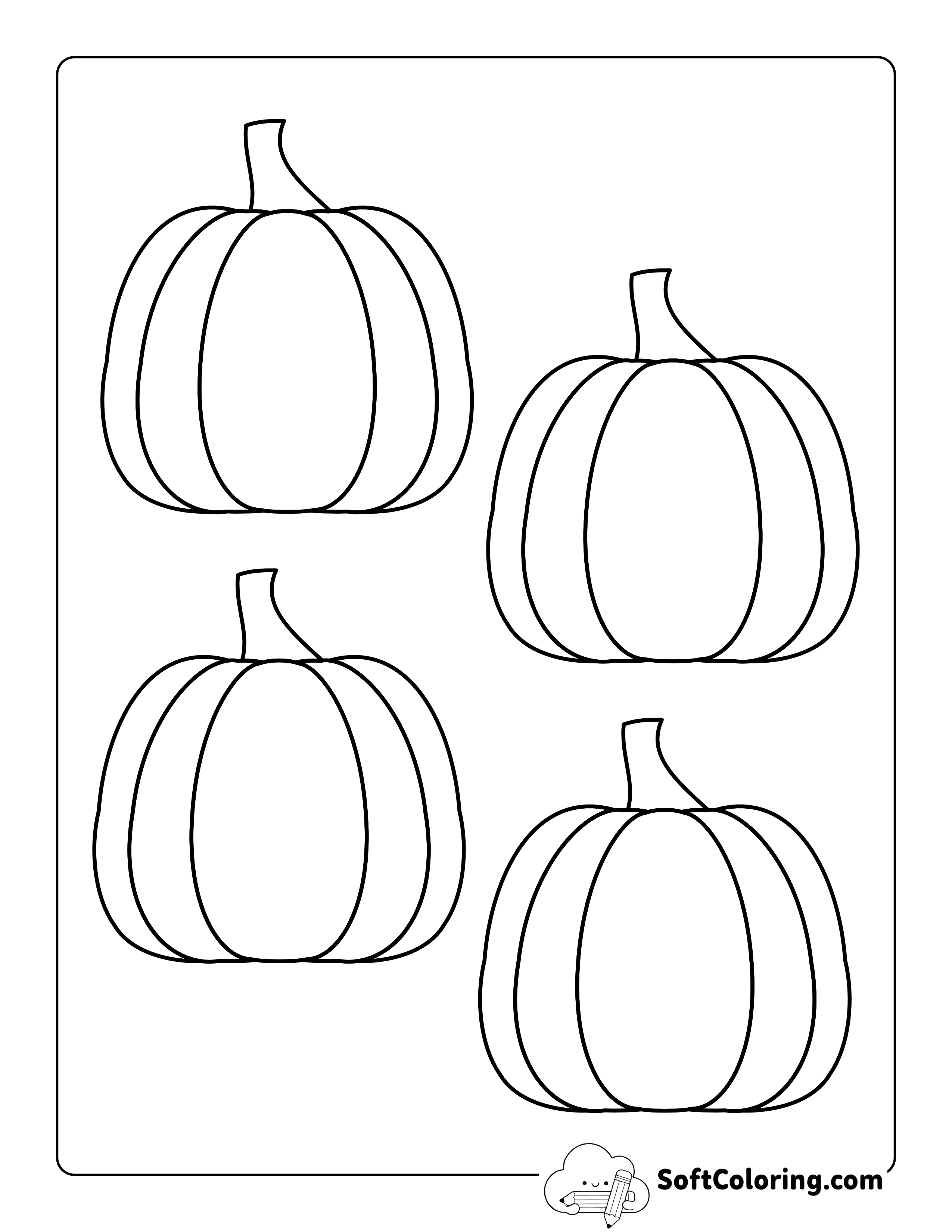 Classic Pumpkin Outline - Small