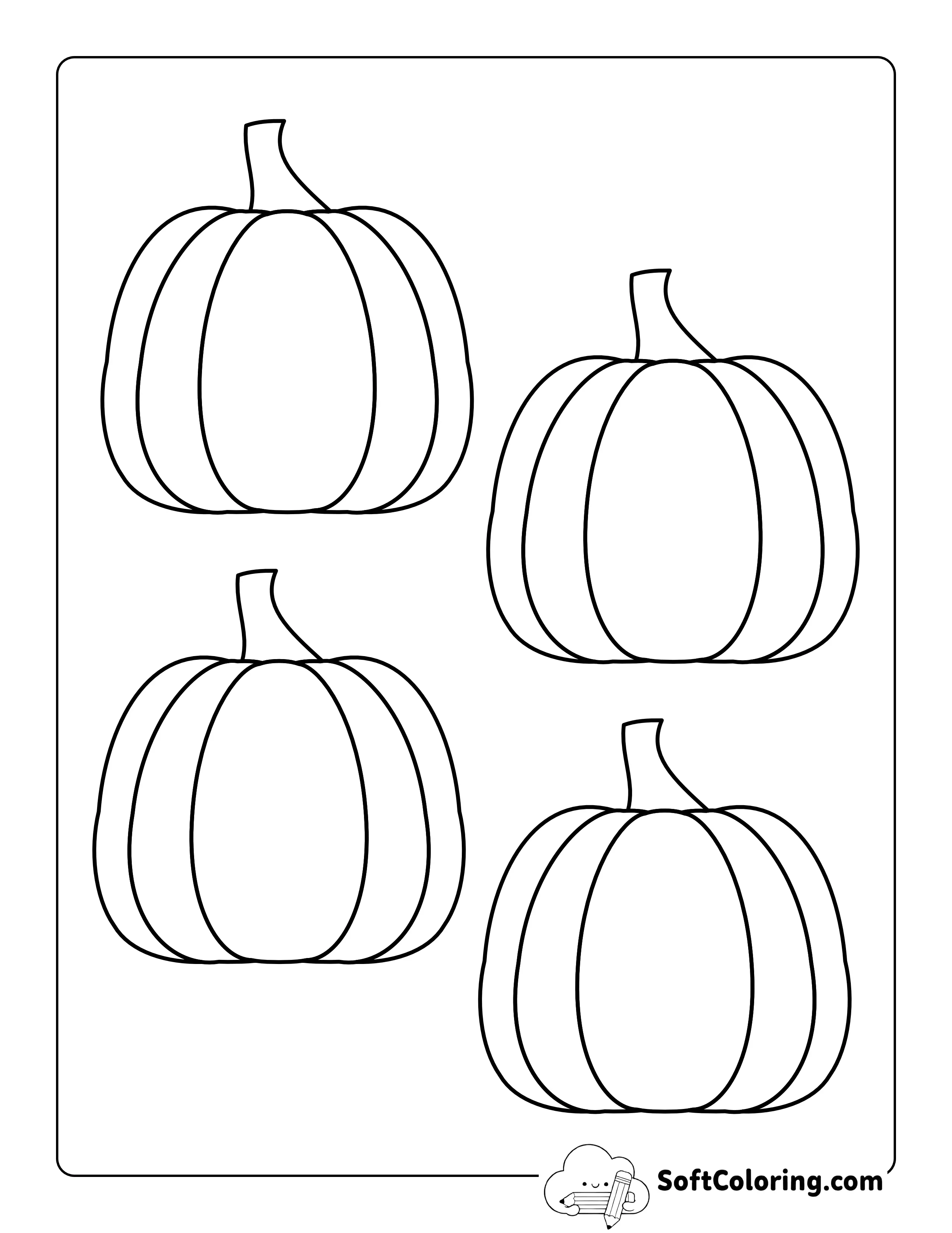 Classic Pumpkin Outline - Small
