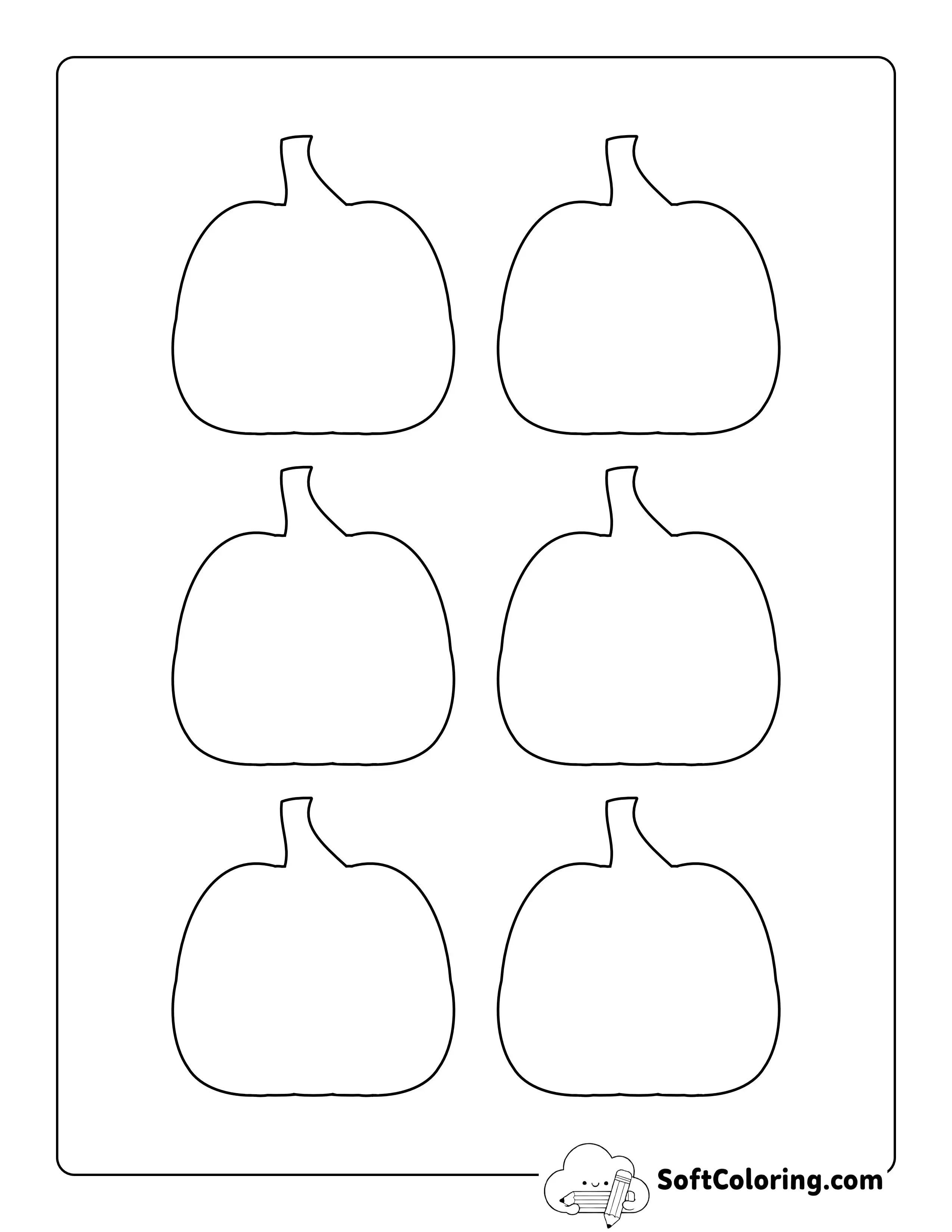 Blank Pumpkin Shapes - Xs