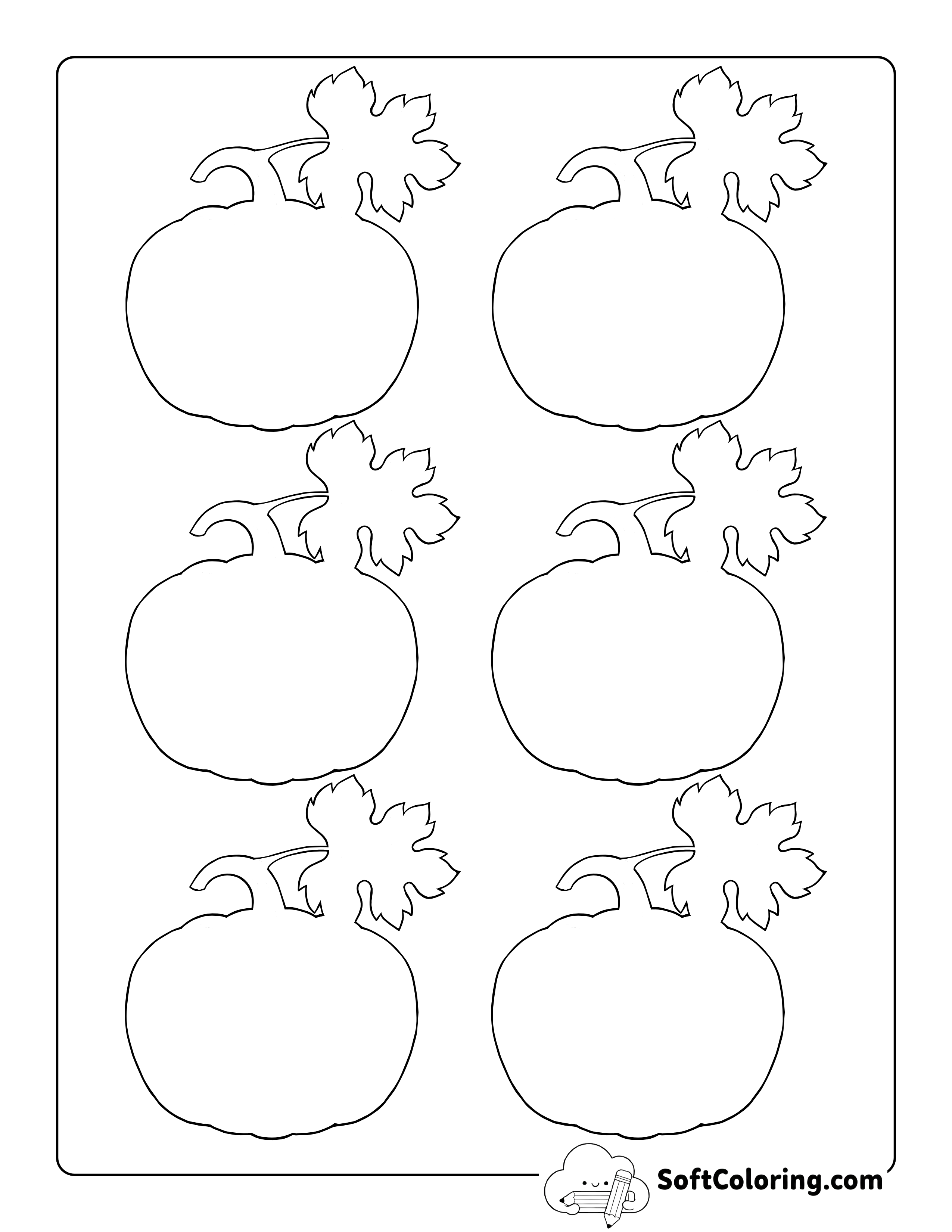 Blank Pumpkin With Leaf Shape - Xs