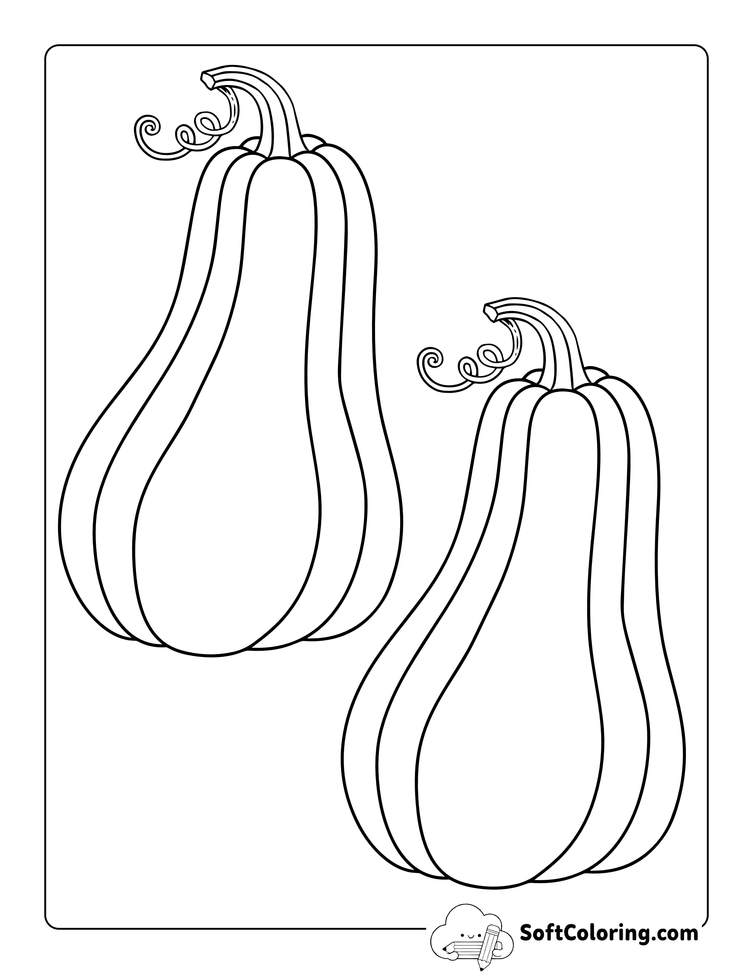 Butternut Squash Printable - Medium