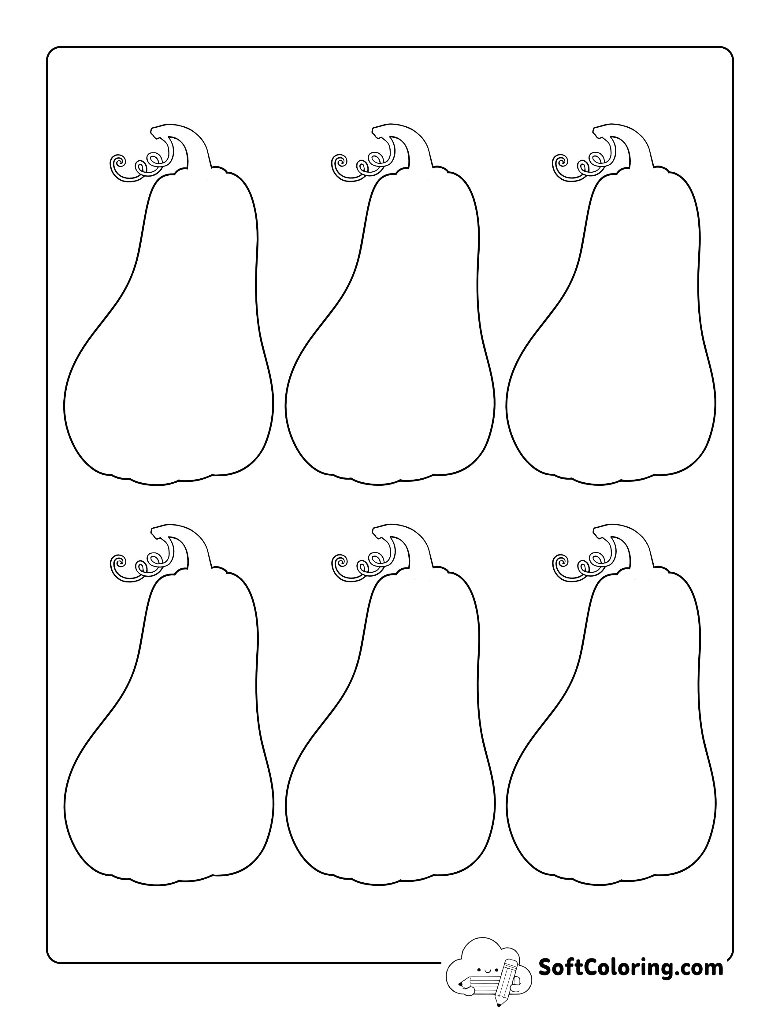 Blank Squash Templates - Xs