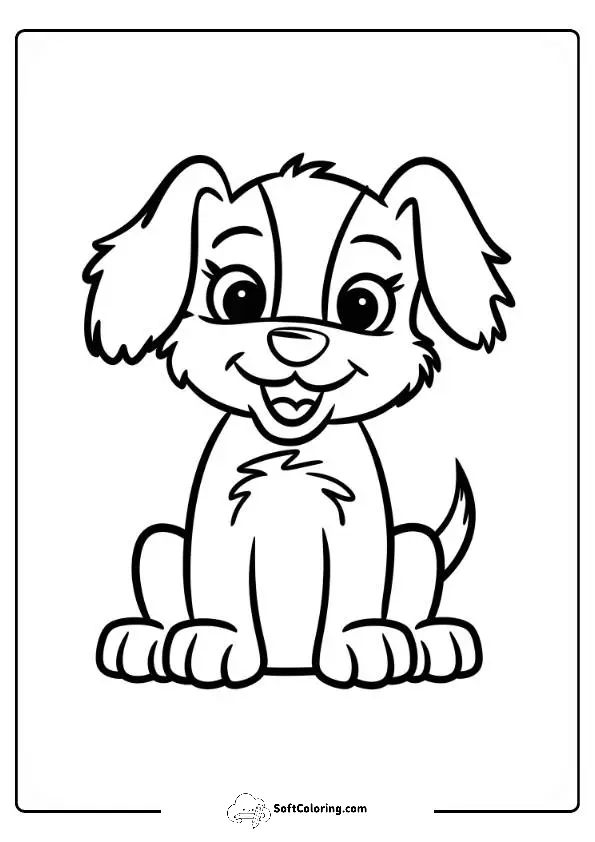 Puppy Dog Coloring Page