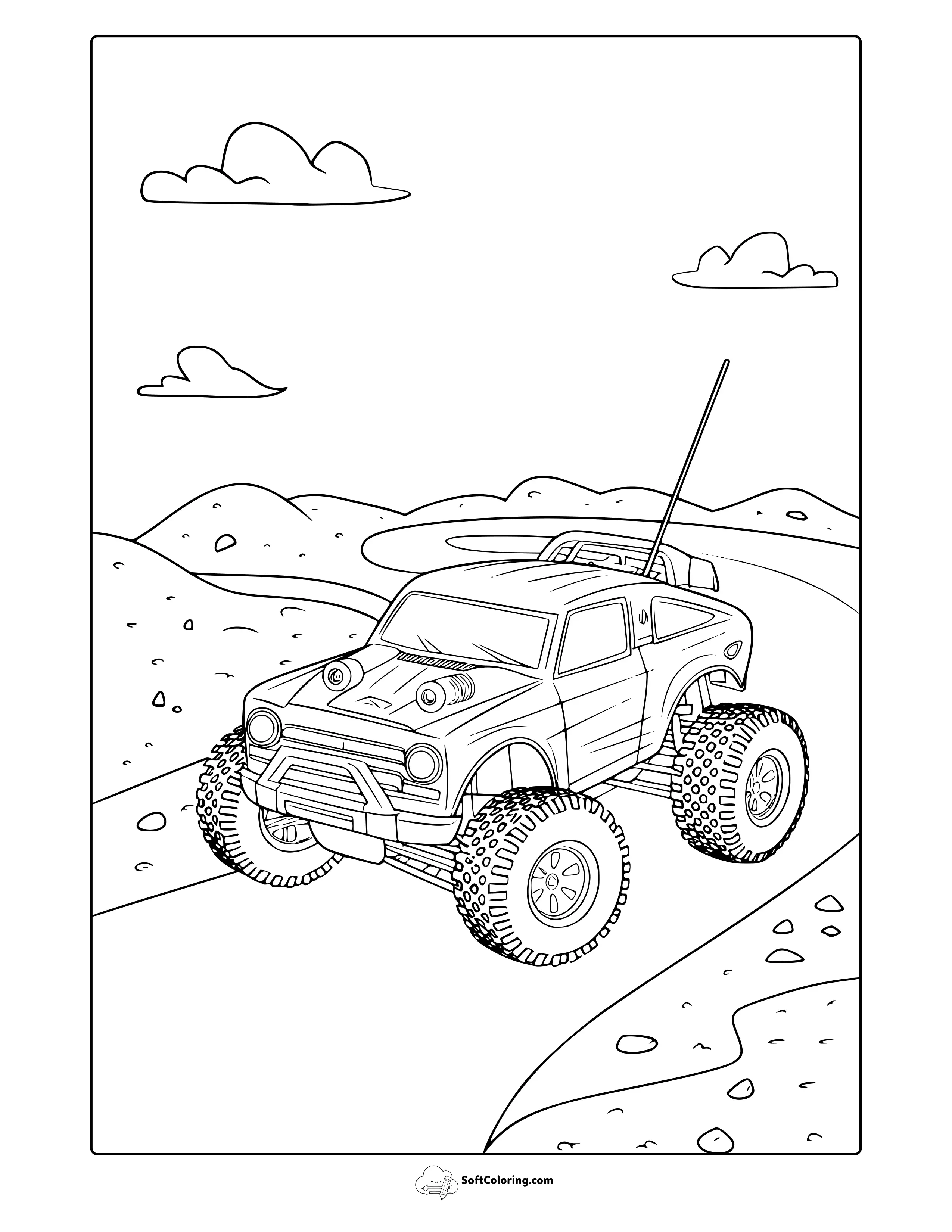 Remote Control Car Coloring Page