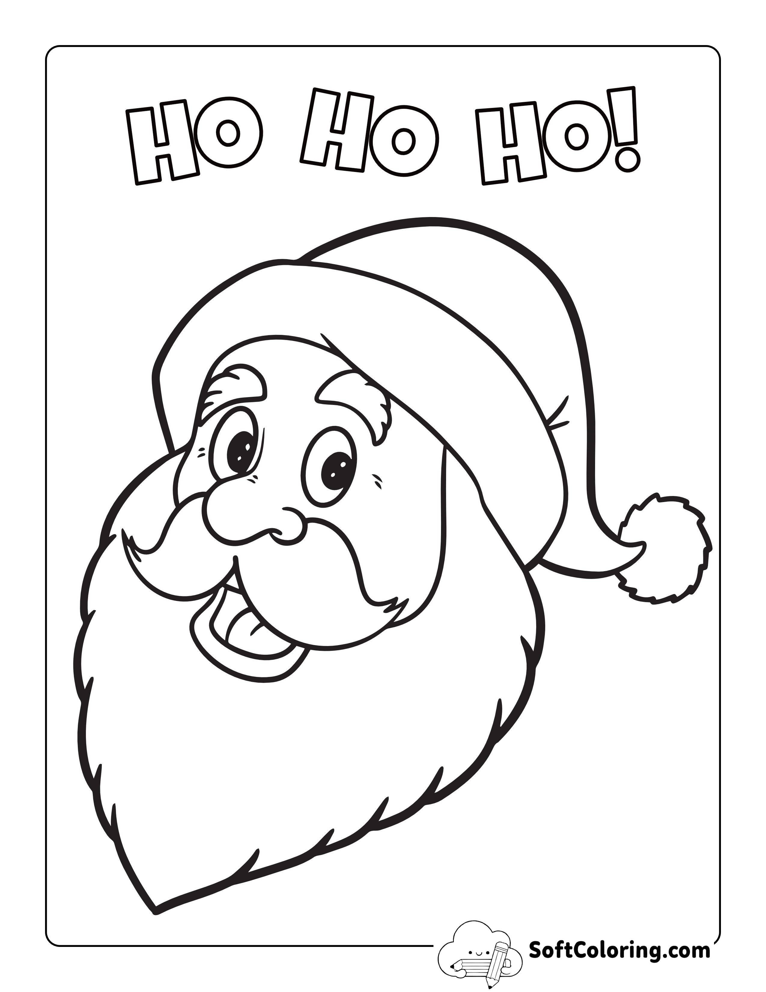 "Ho Ho Ho" Santa Claus Printable