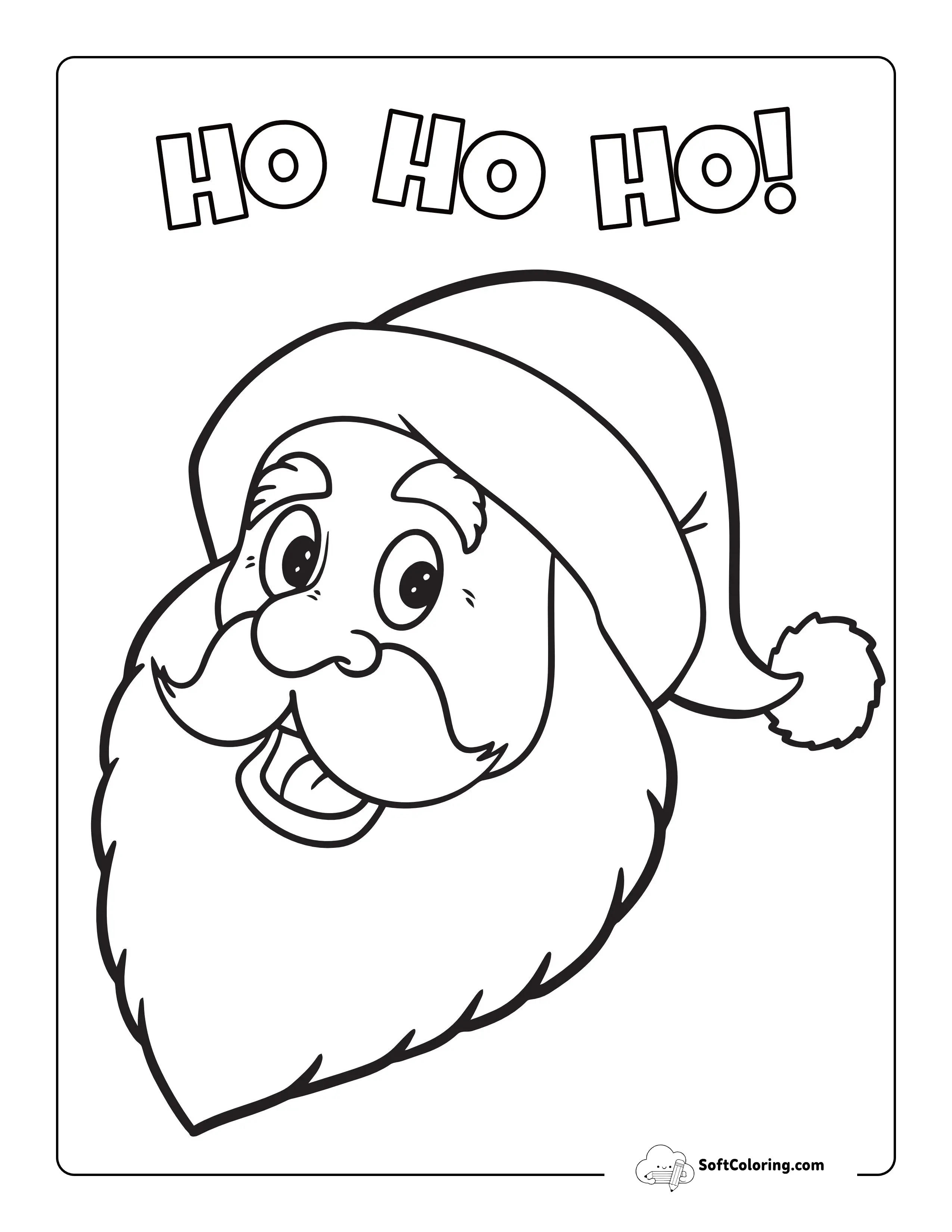 "Ho Ho Ho" Santa Claus Printable