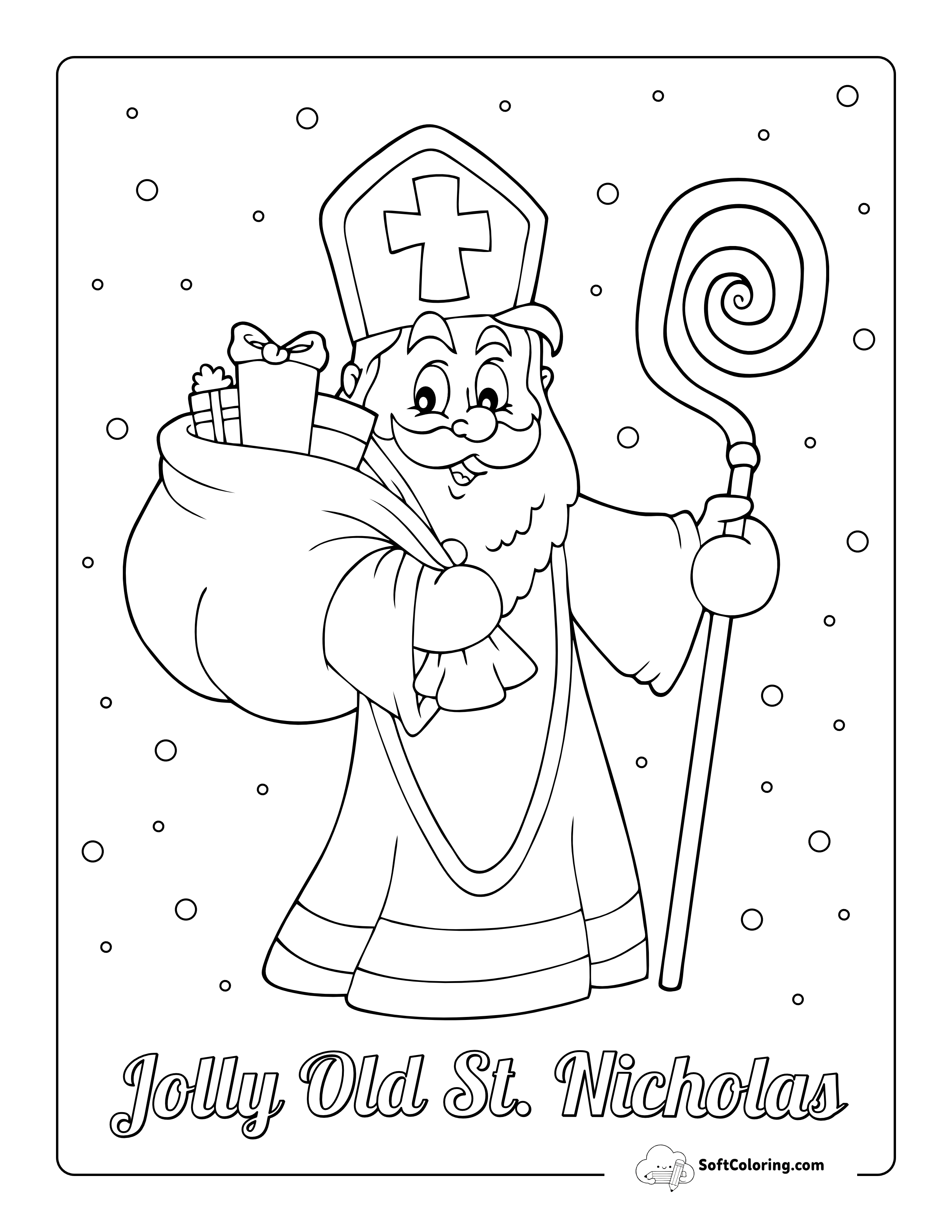 Saint Nicholas Coloring Page
