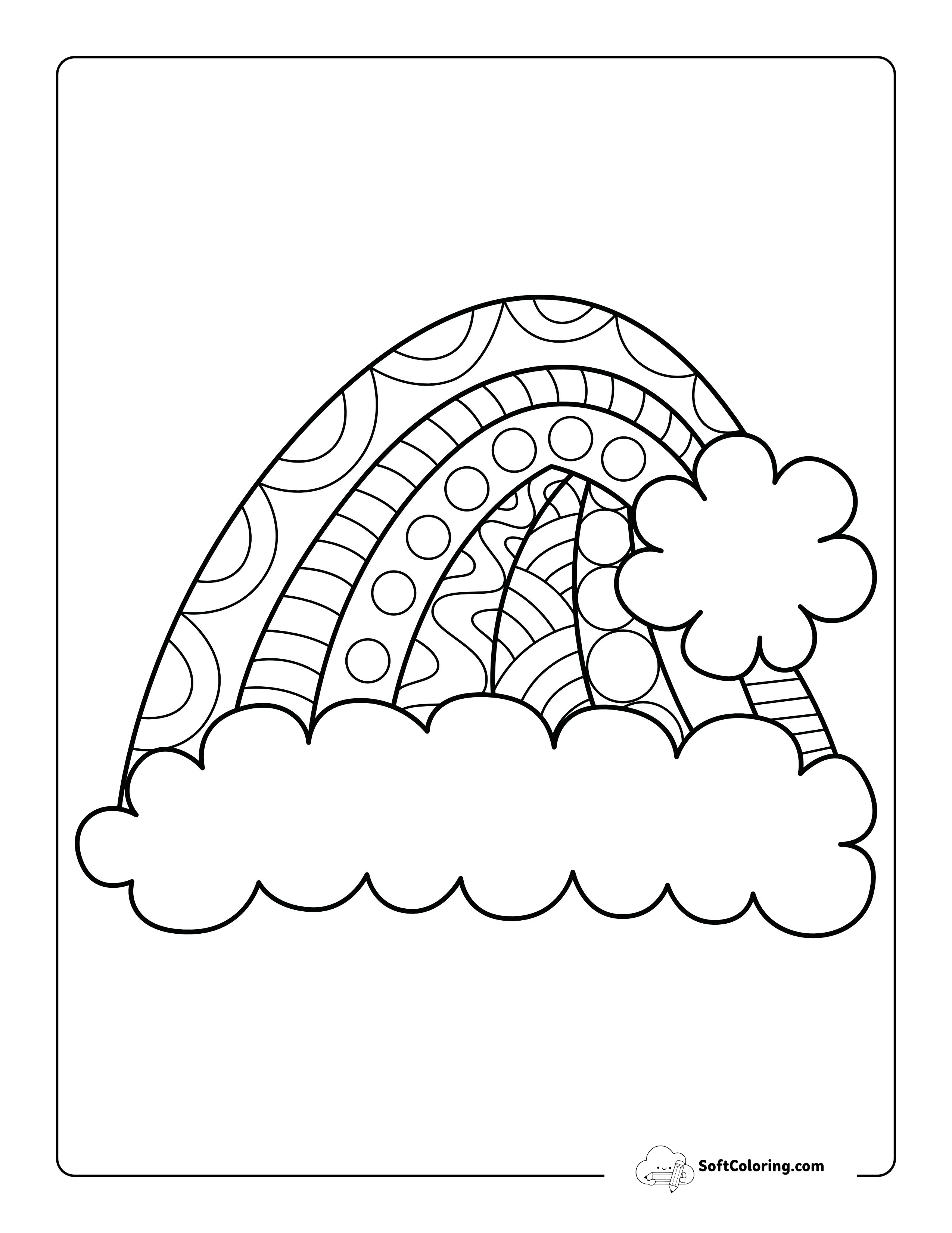 Santa Hat Coloring Sheet For Teens