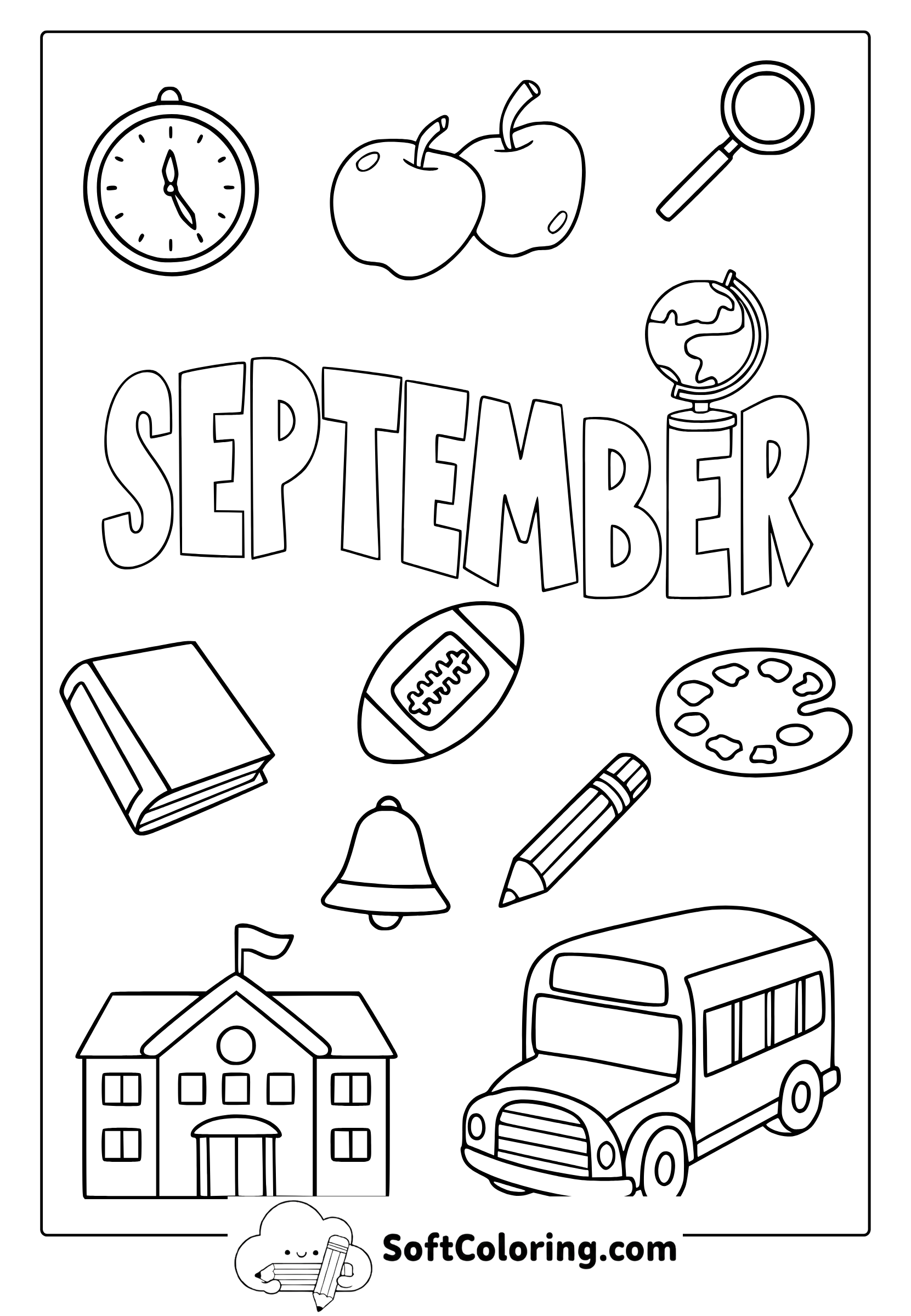 september back to school coloring page