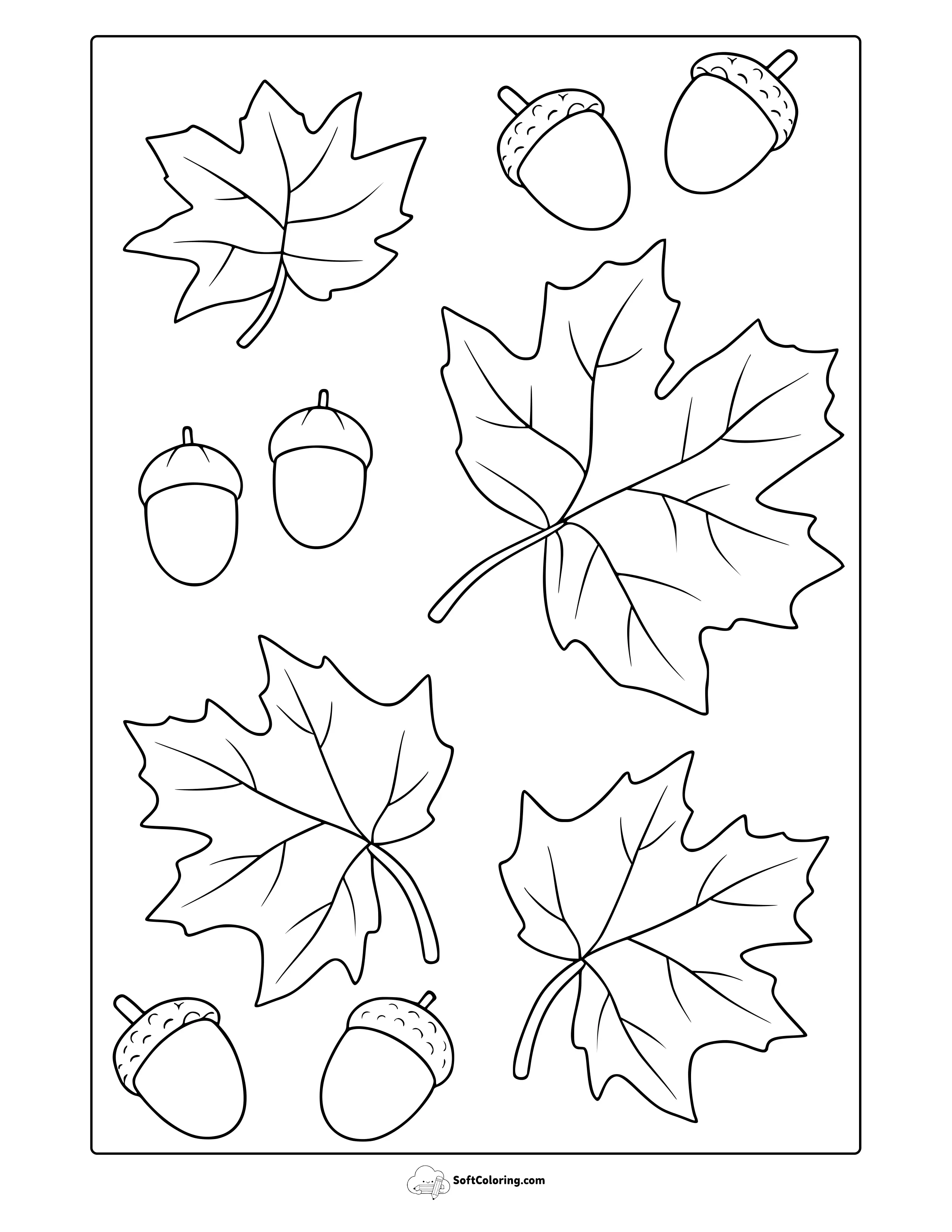 September Elements Coloring Page