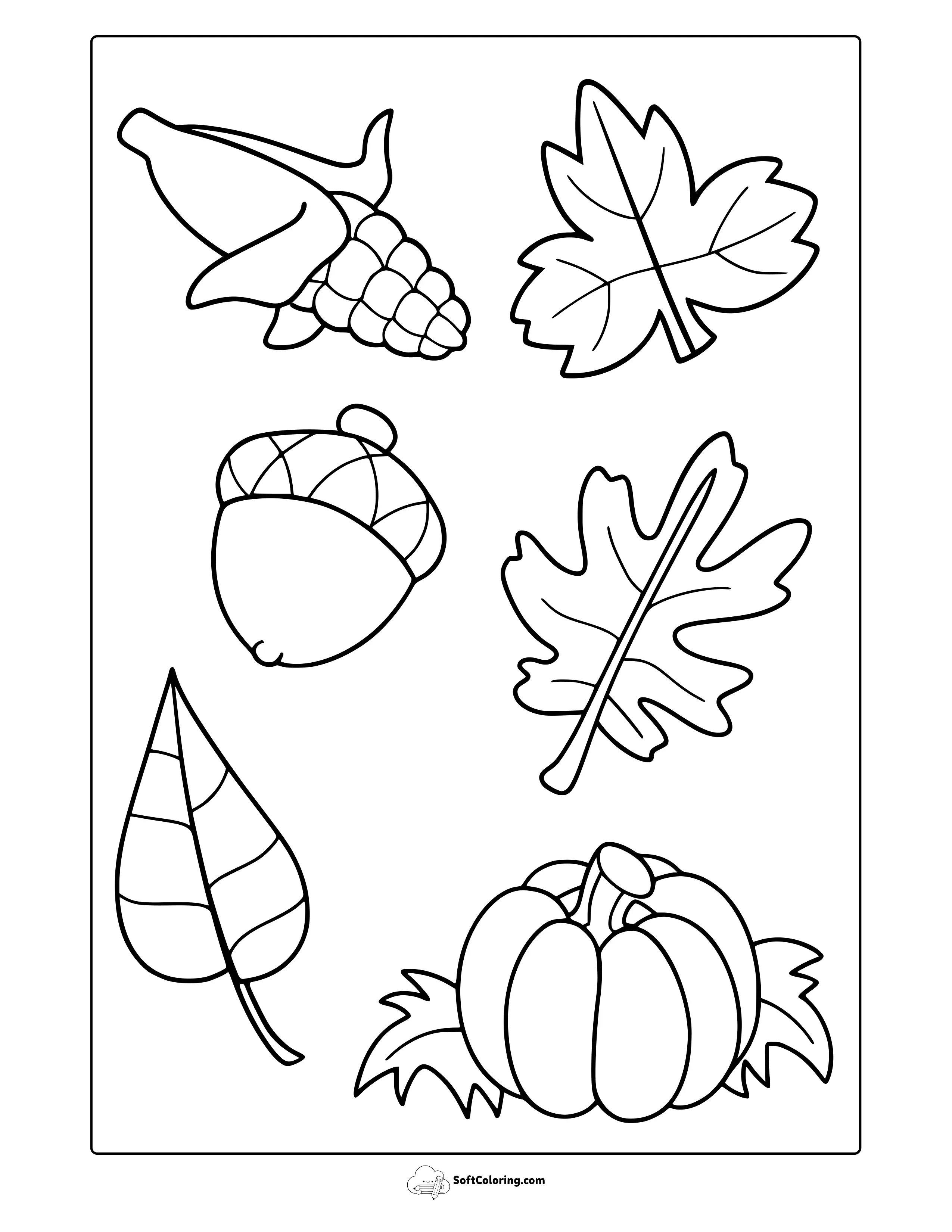 September Plants Coloring Page