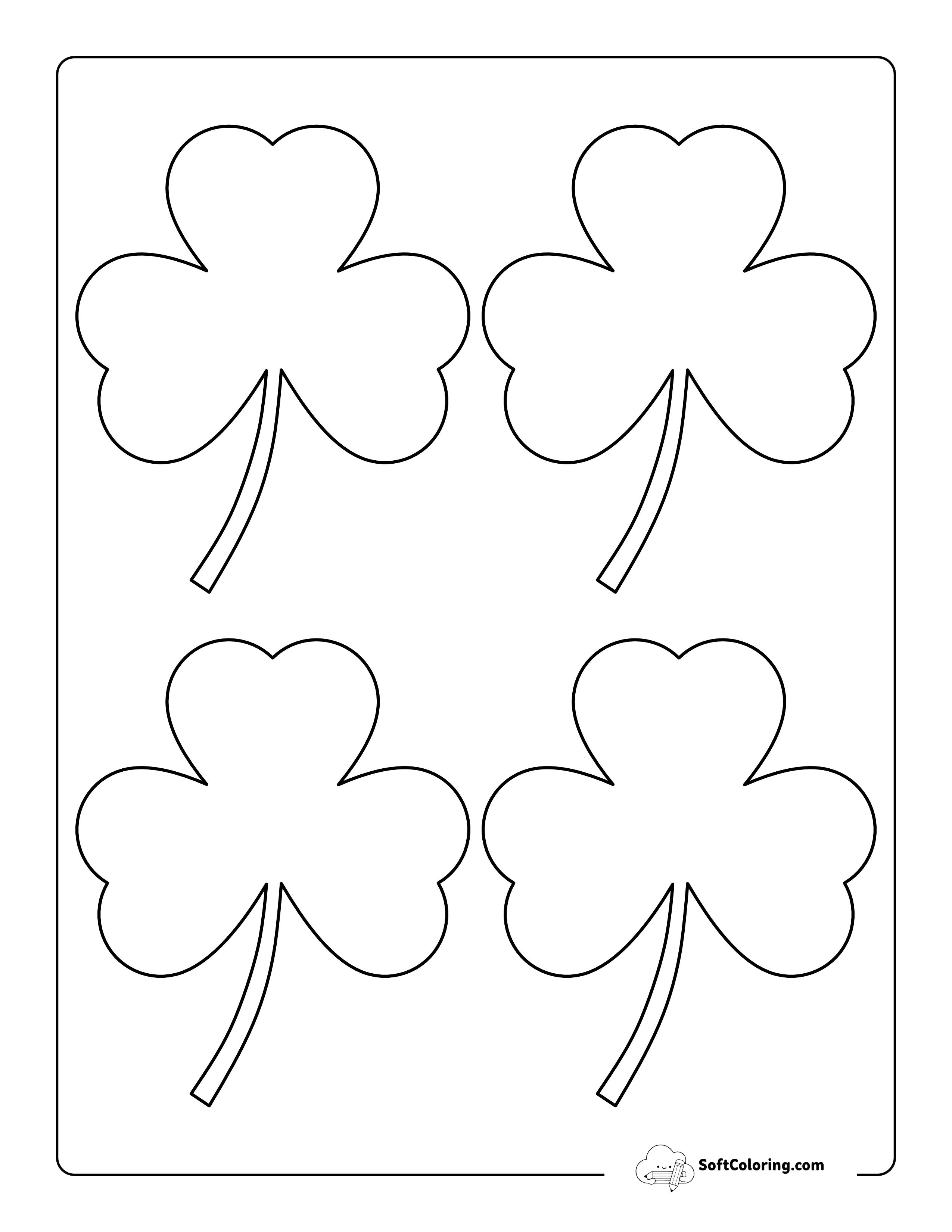 Classic Shamrock Template - Small