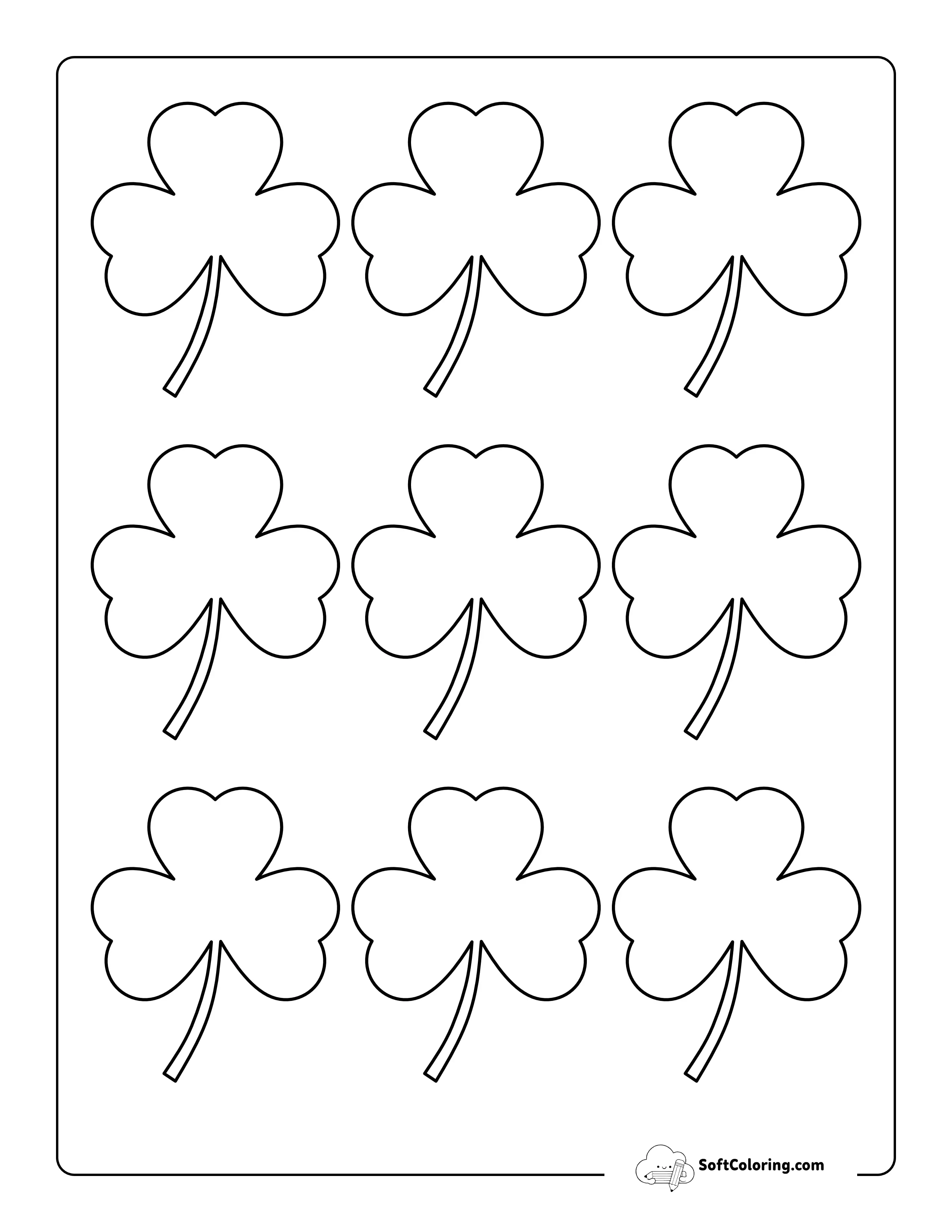 Classic Shamrock Template - Extra Small