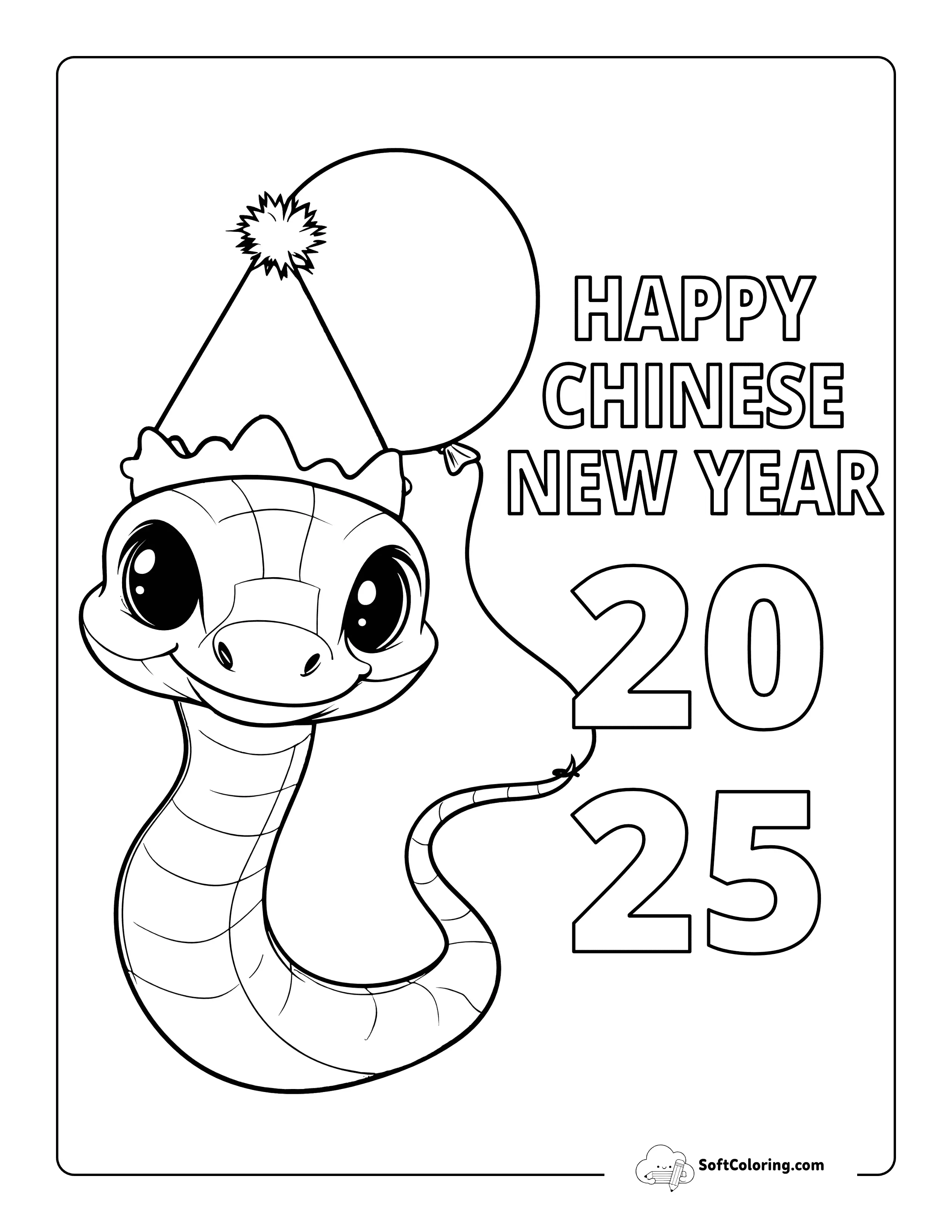 2025 Chinese New Year Of The Snake Celebration Printable