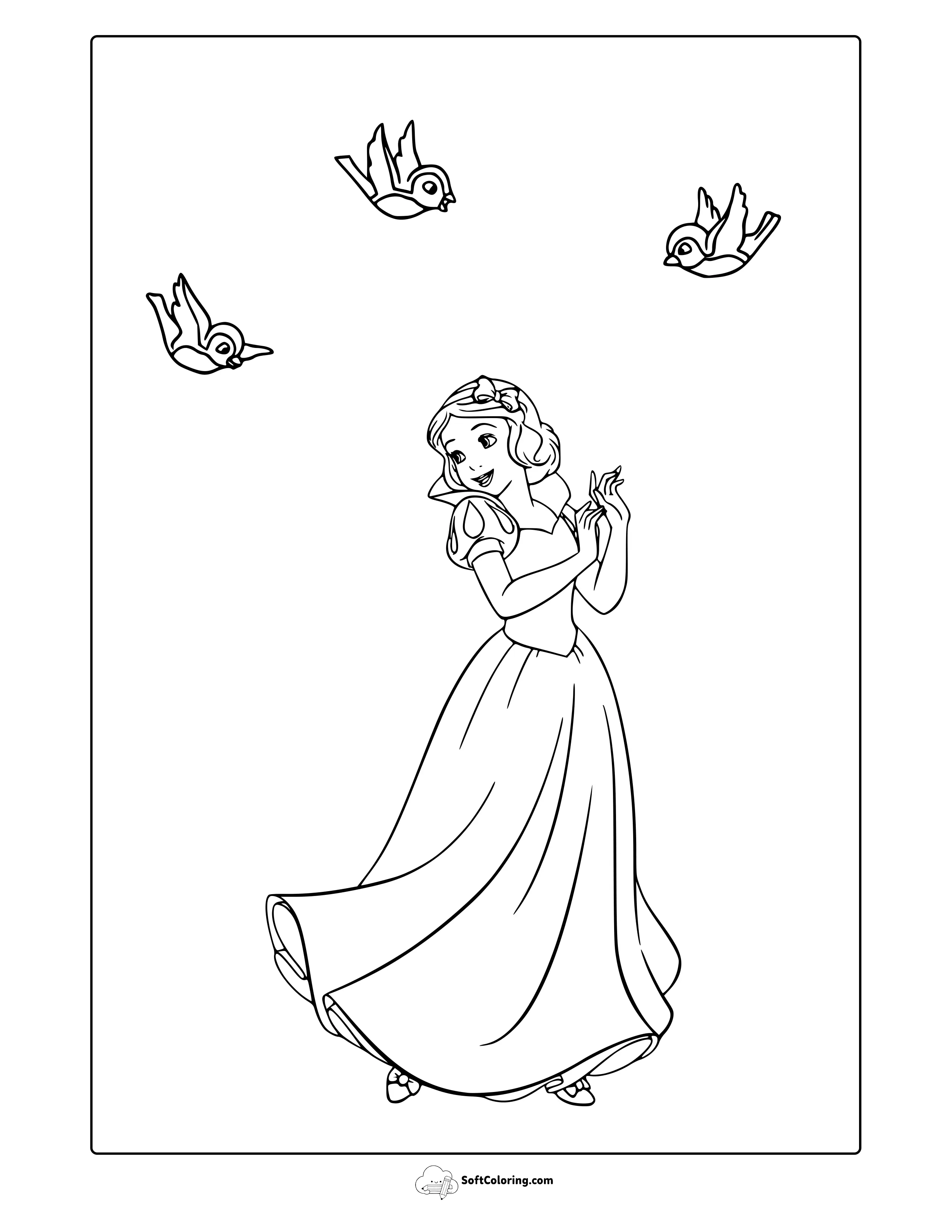Snow White Coloring Page