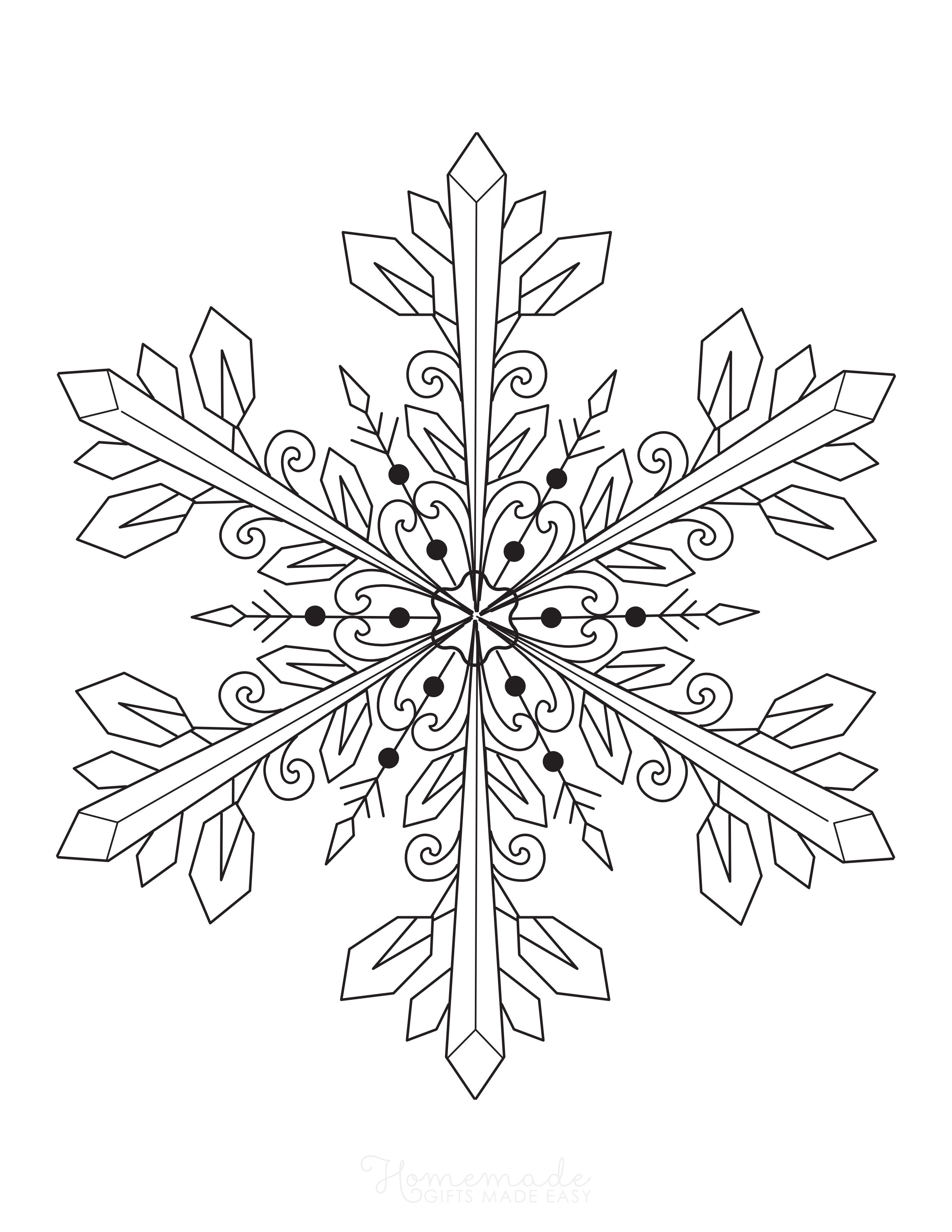 Beautiful Snowflake Coloring Page