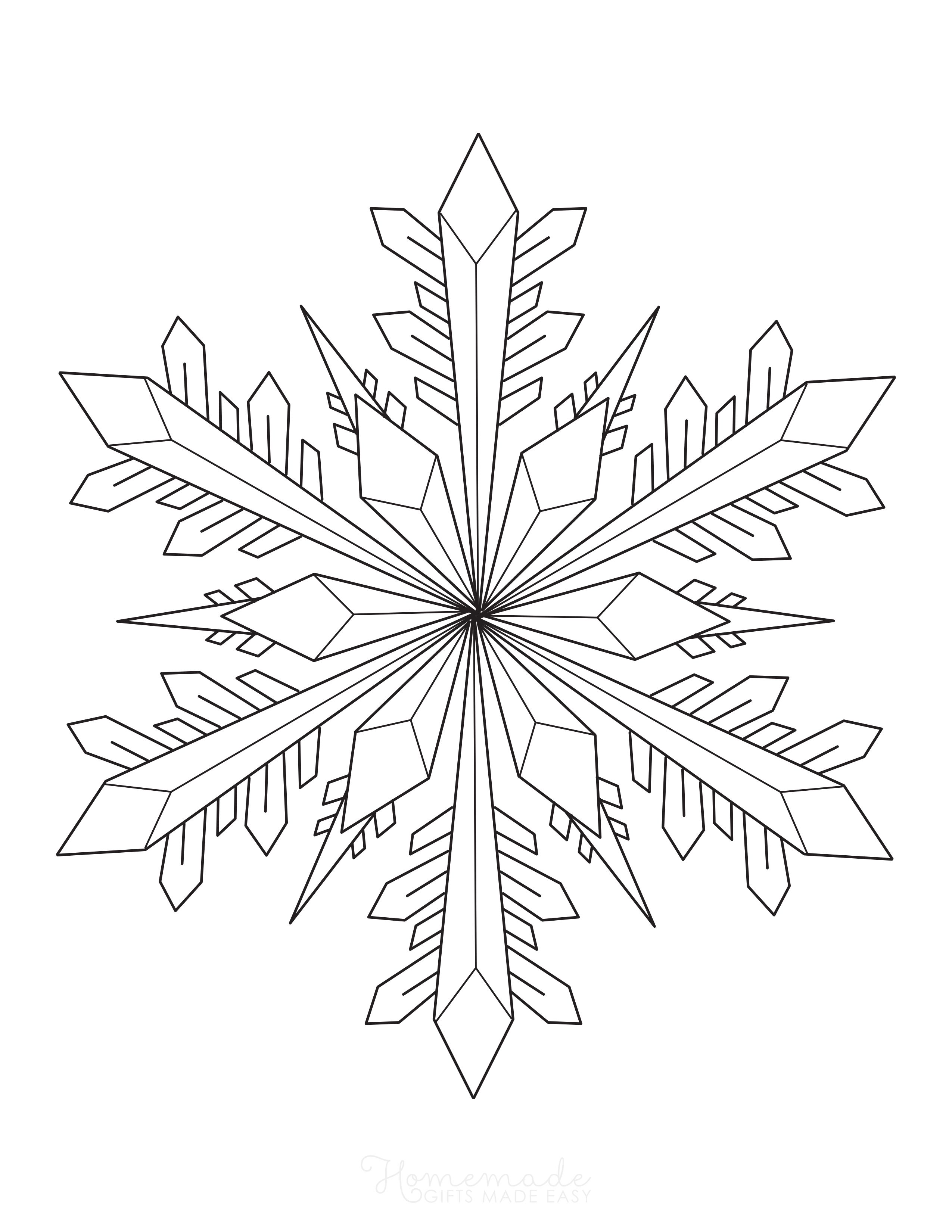 Intricate Snowflake Template